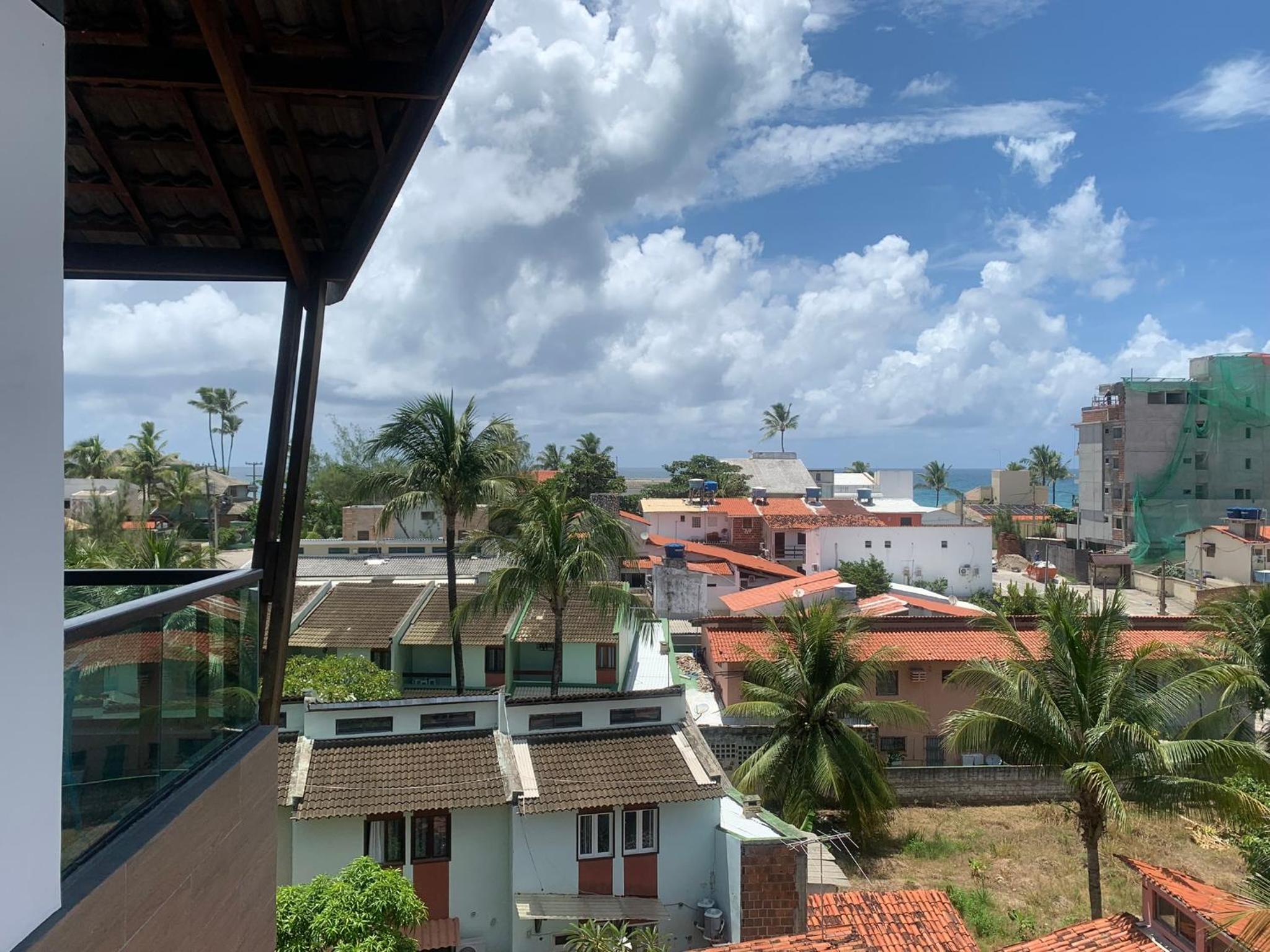 Apto com vista para o mar, Rooftop com piscina & sauna em Porto de Galinhas