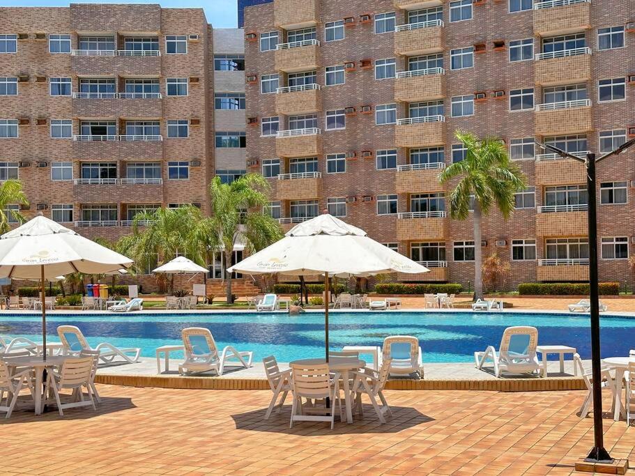 Apto vista piscina no melhor resort dos lençóis