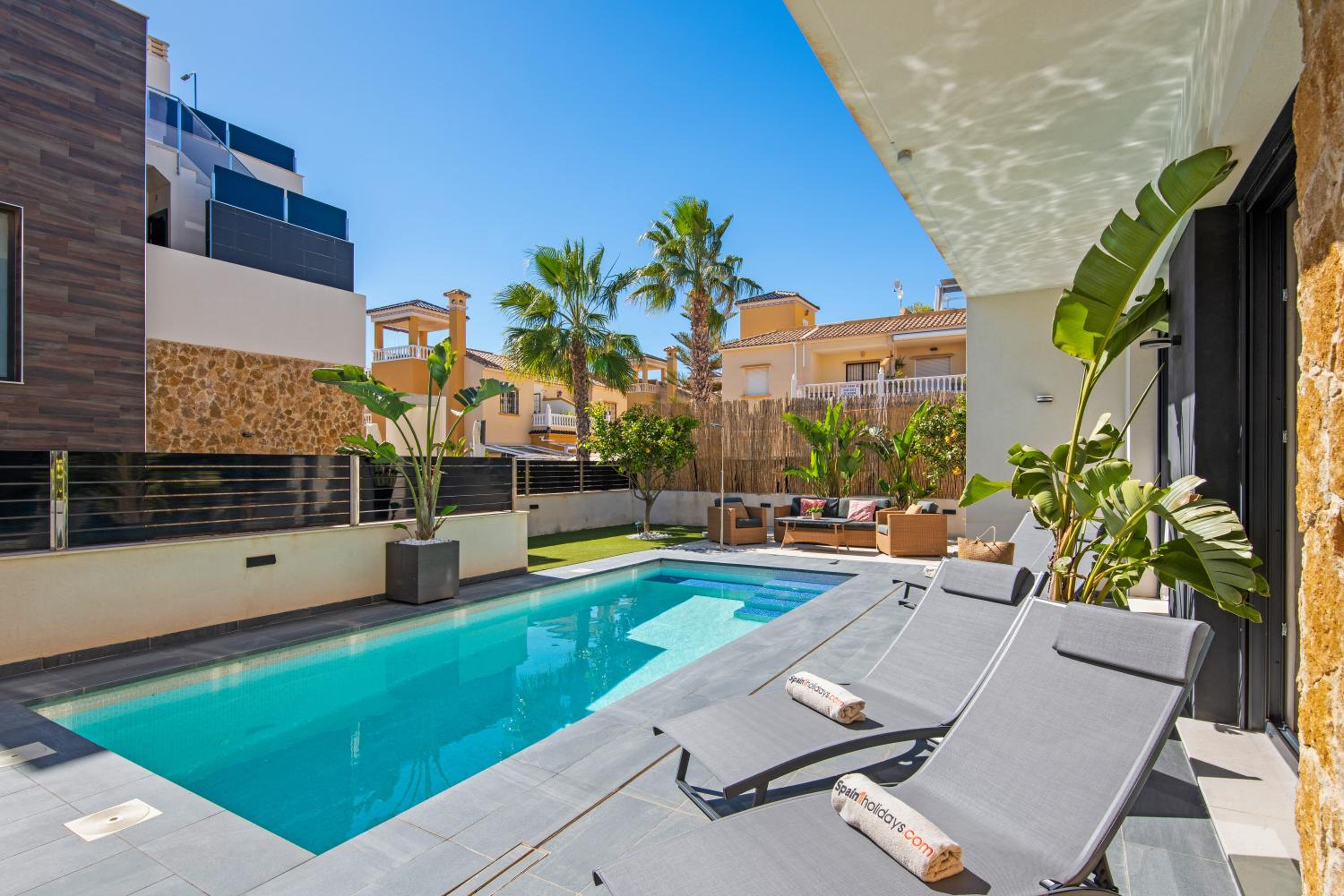 Luxury Villa with Private Swimming Pool in Cabo Roig