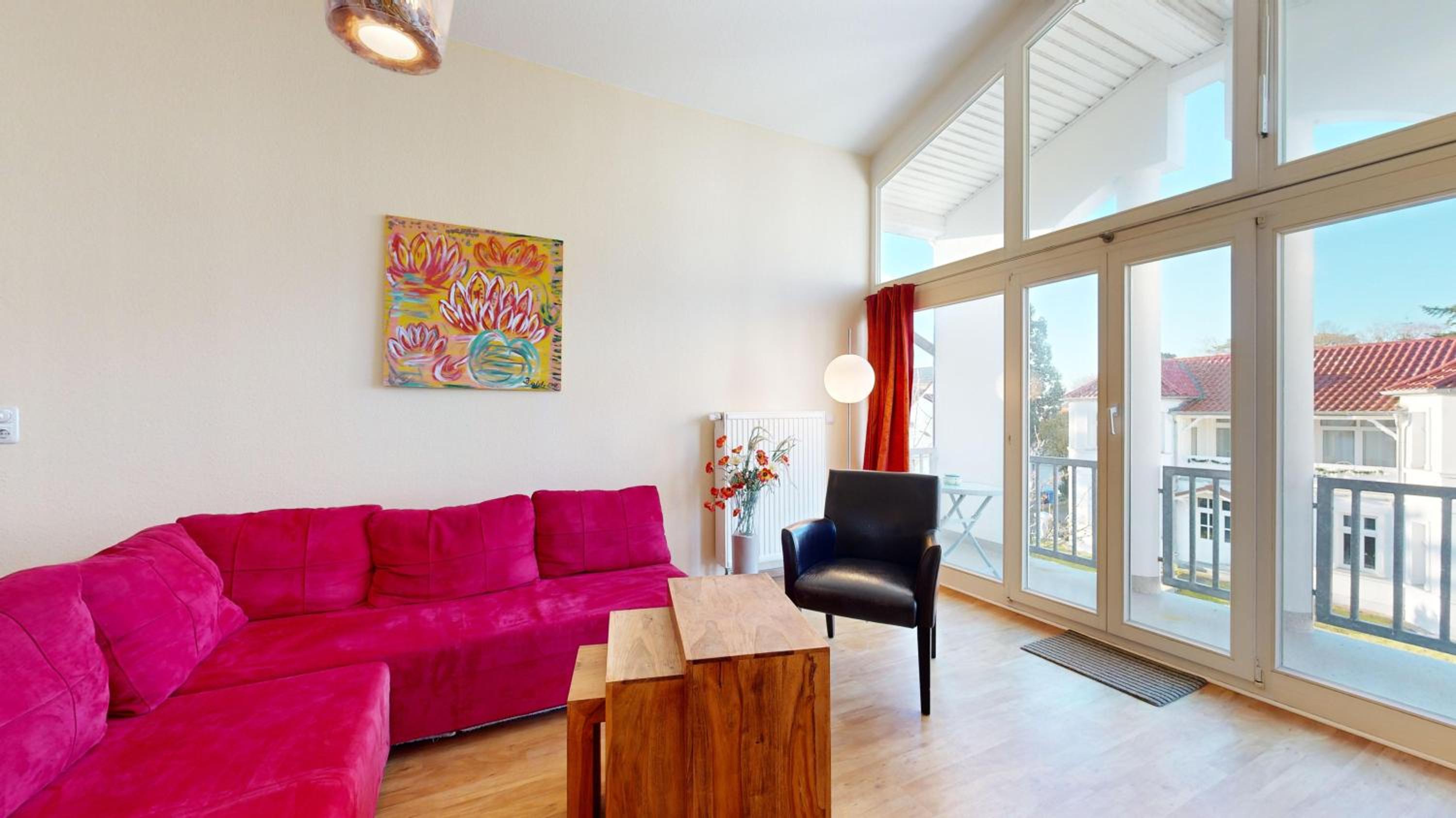 strandnahe FeWo mit 2 Schlafzimmern und Balkon, Villa Strandidyll, Binz