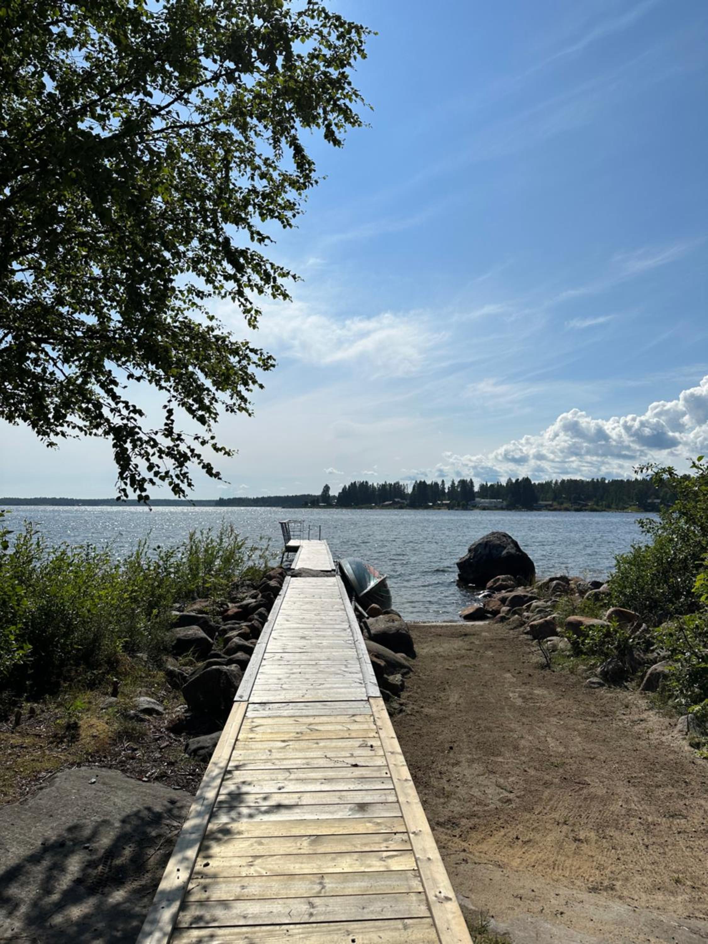 Stuga med havsutsikt