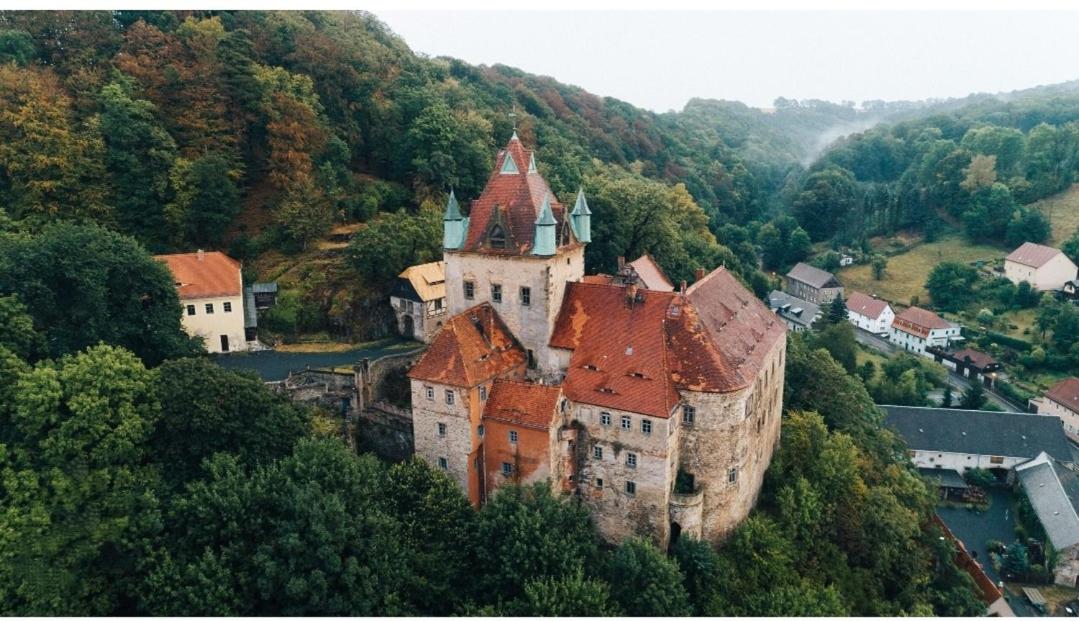 Ferienwohnung nahe Schloss Kuckuckstein,Infrarotsauna, Hunde
