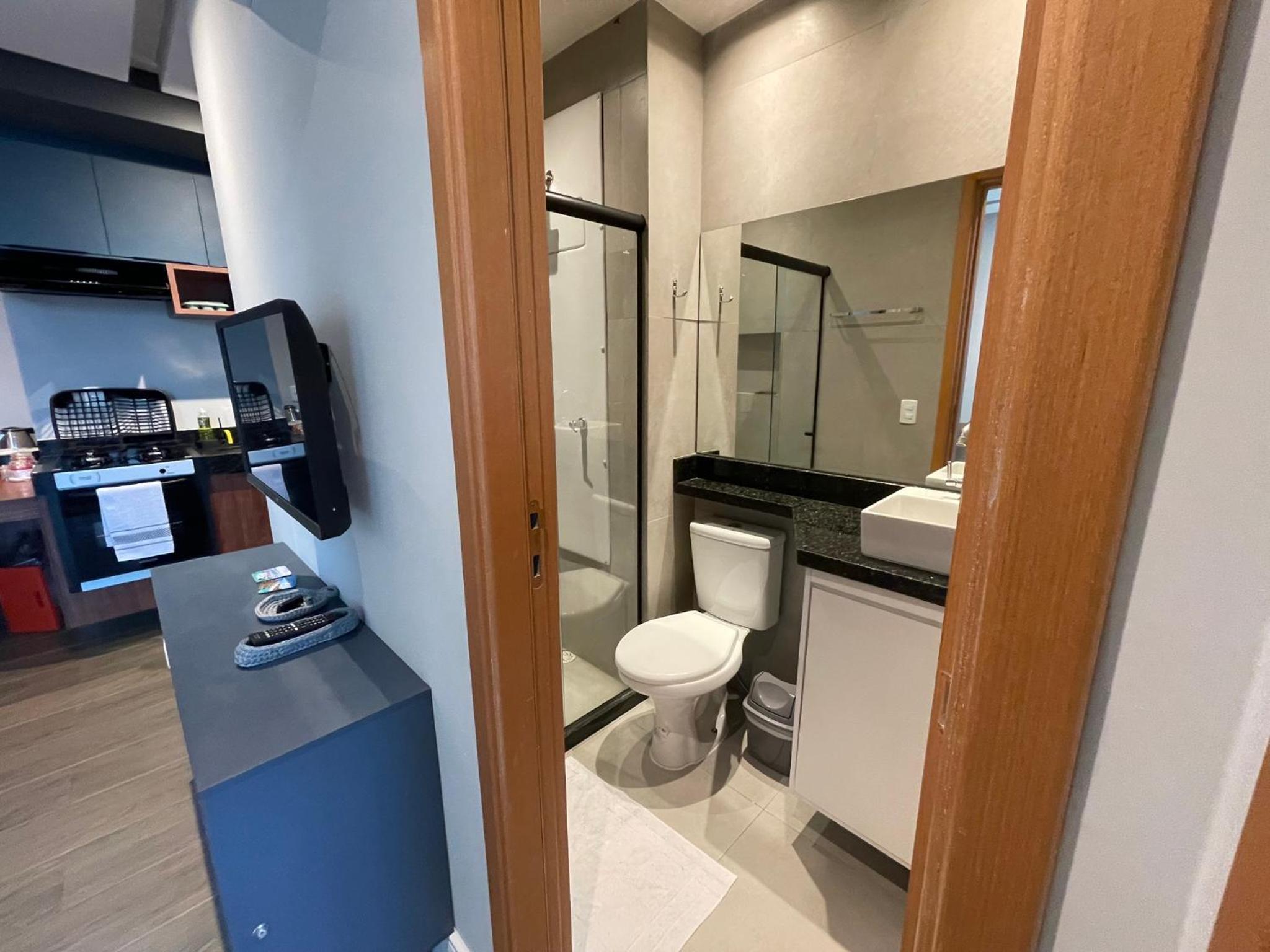 Apto a 150m da praia, Rooftop com piscina & sauna em Porto de Galinhas