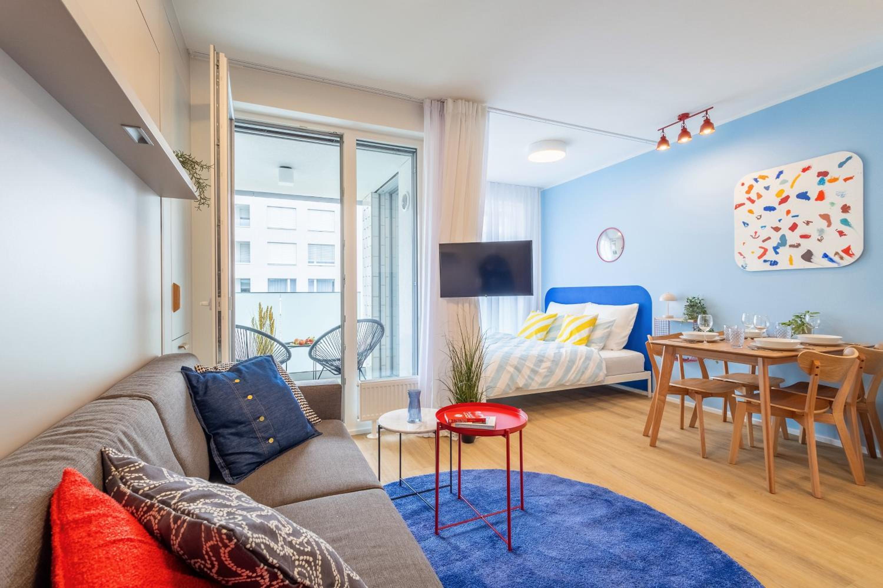 Colorful Apartment - Balcony, Free Parking, by Gravity Prague