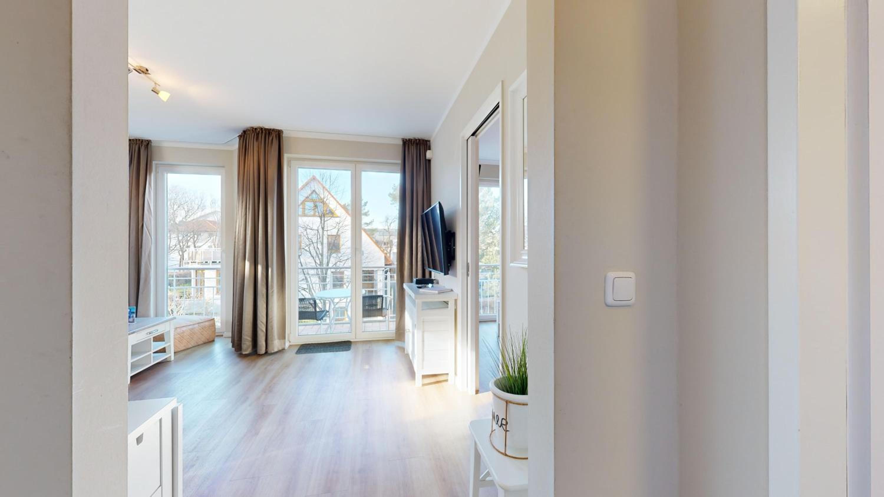 strandnahe FeWo mit Balkon, Residenz Bel Vital 03, Binz
