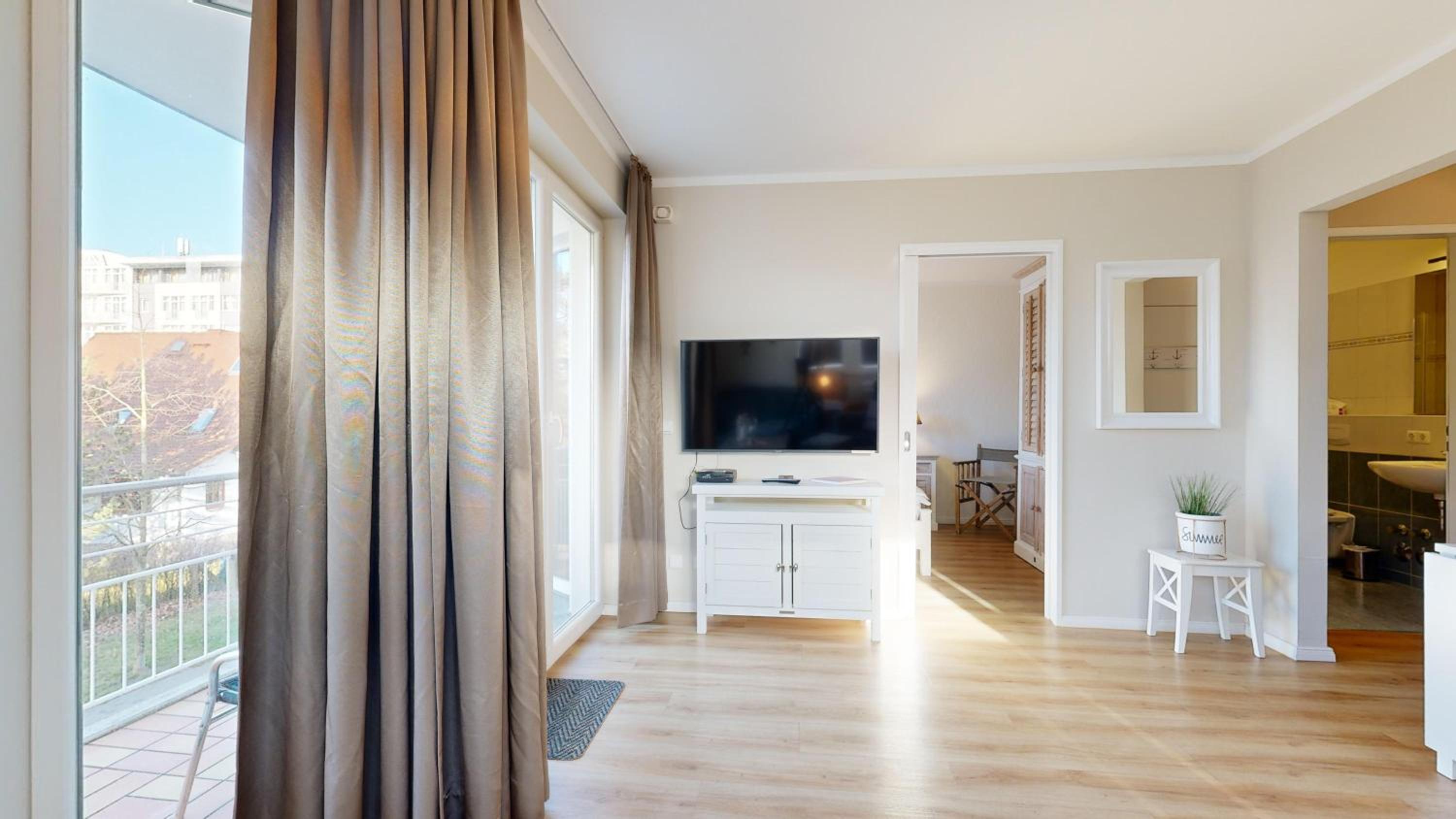 strandnahe FeWo mit Balkon, Residenz Bel Vital 03, Binz