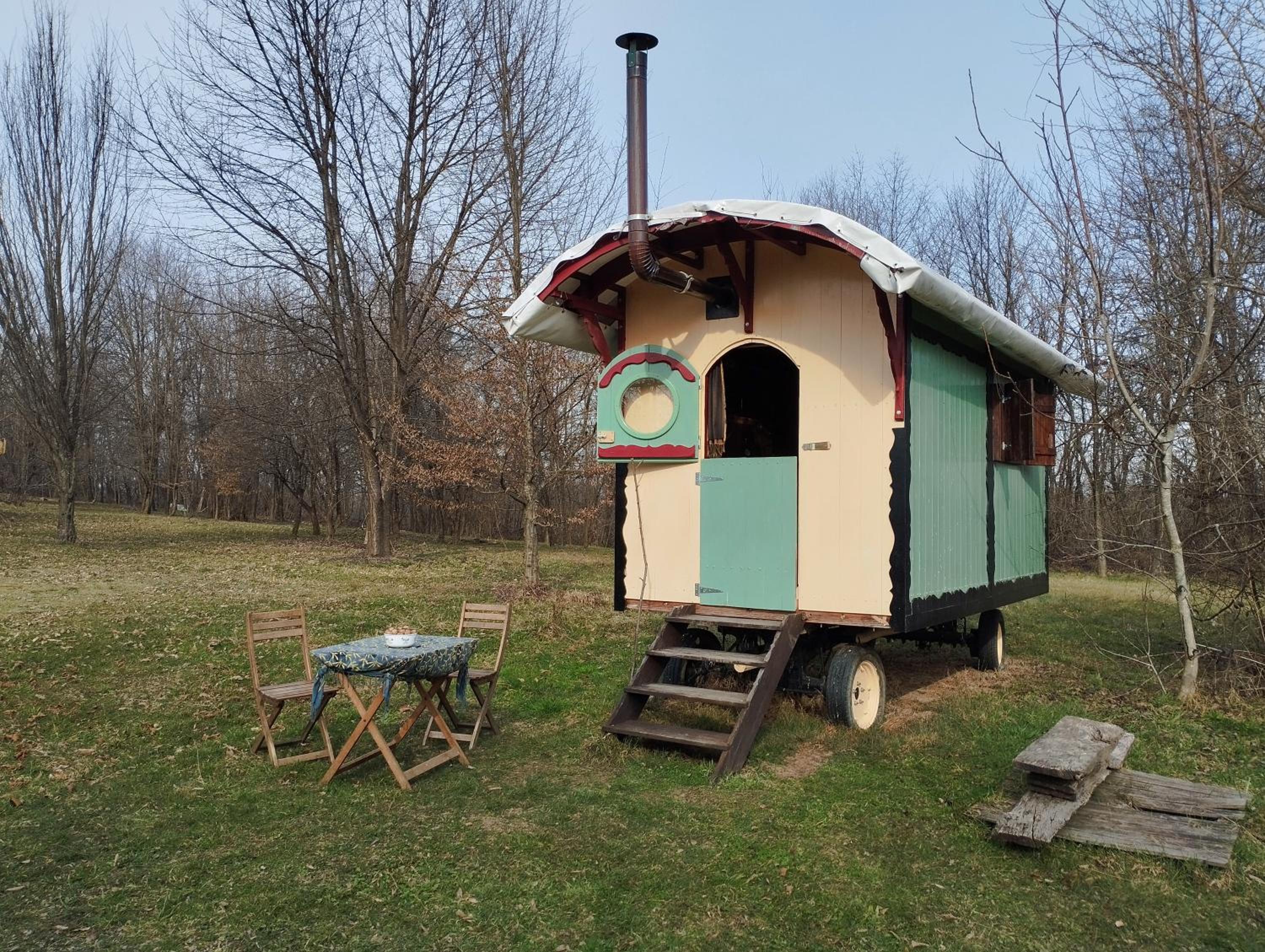 Shepherd's hut in nature