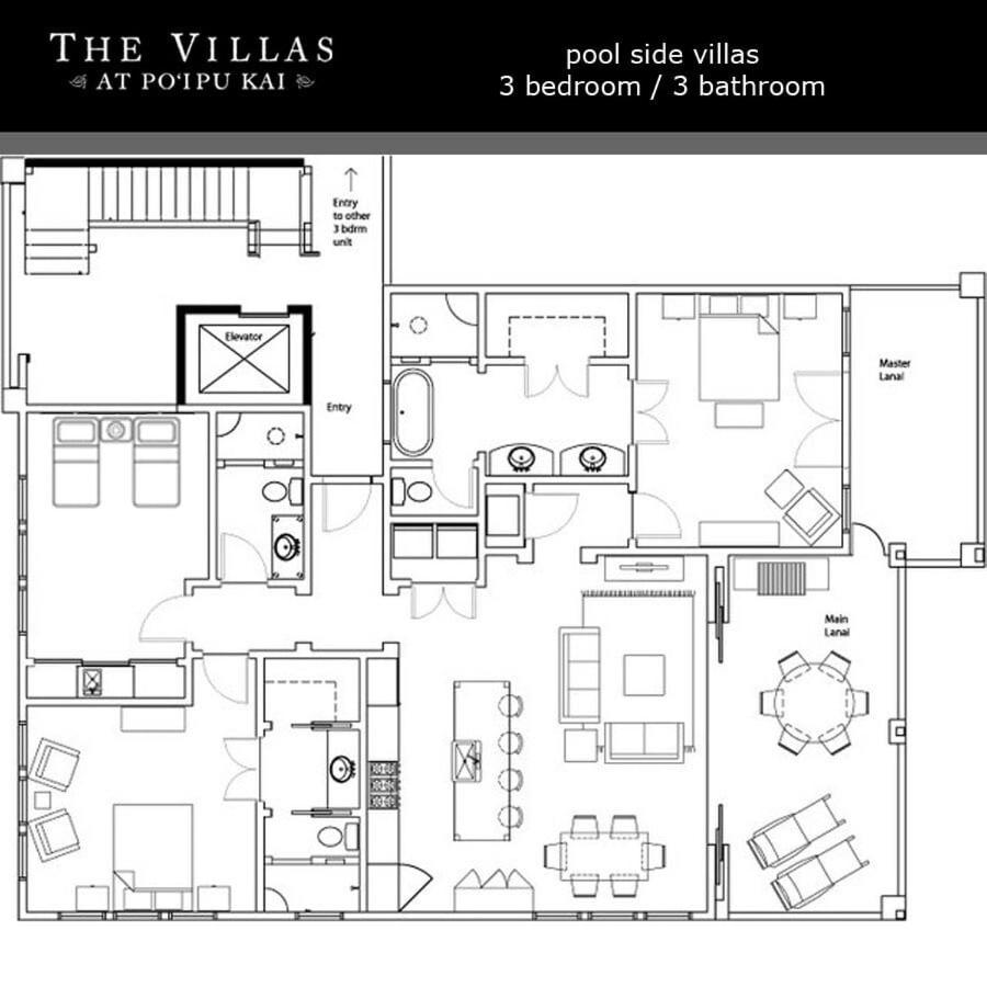 Poolside Villa With Private Lanai 3 Minute Walk To Poipu Beach