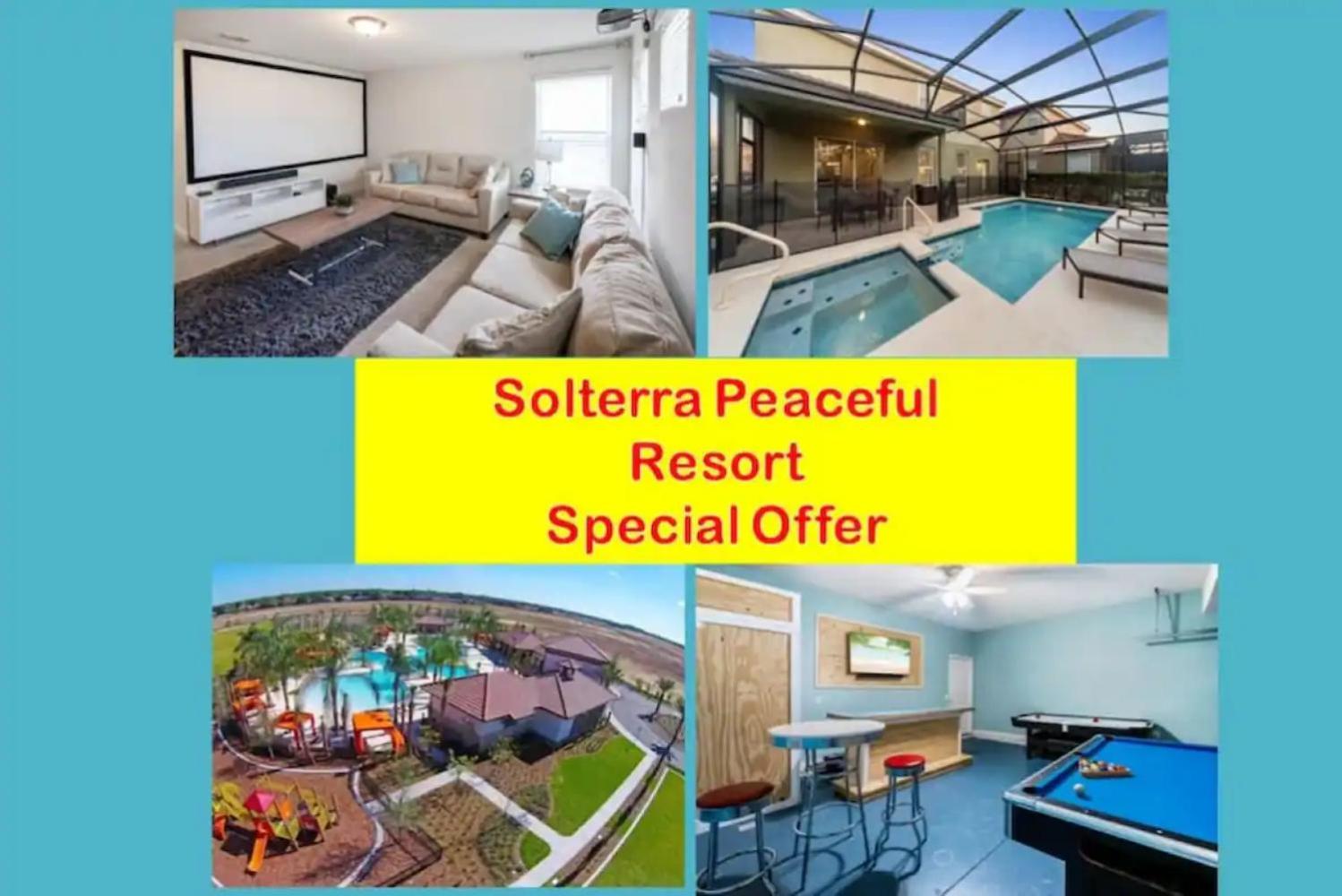 Solterra Sanctuary in Orlando w pool and game room