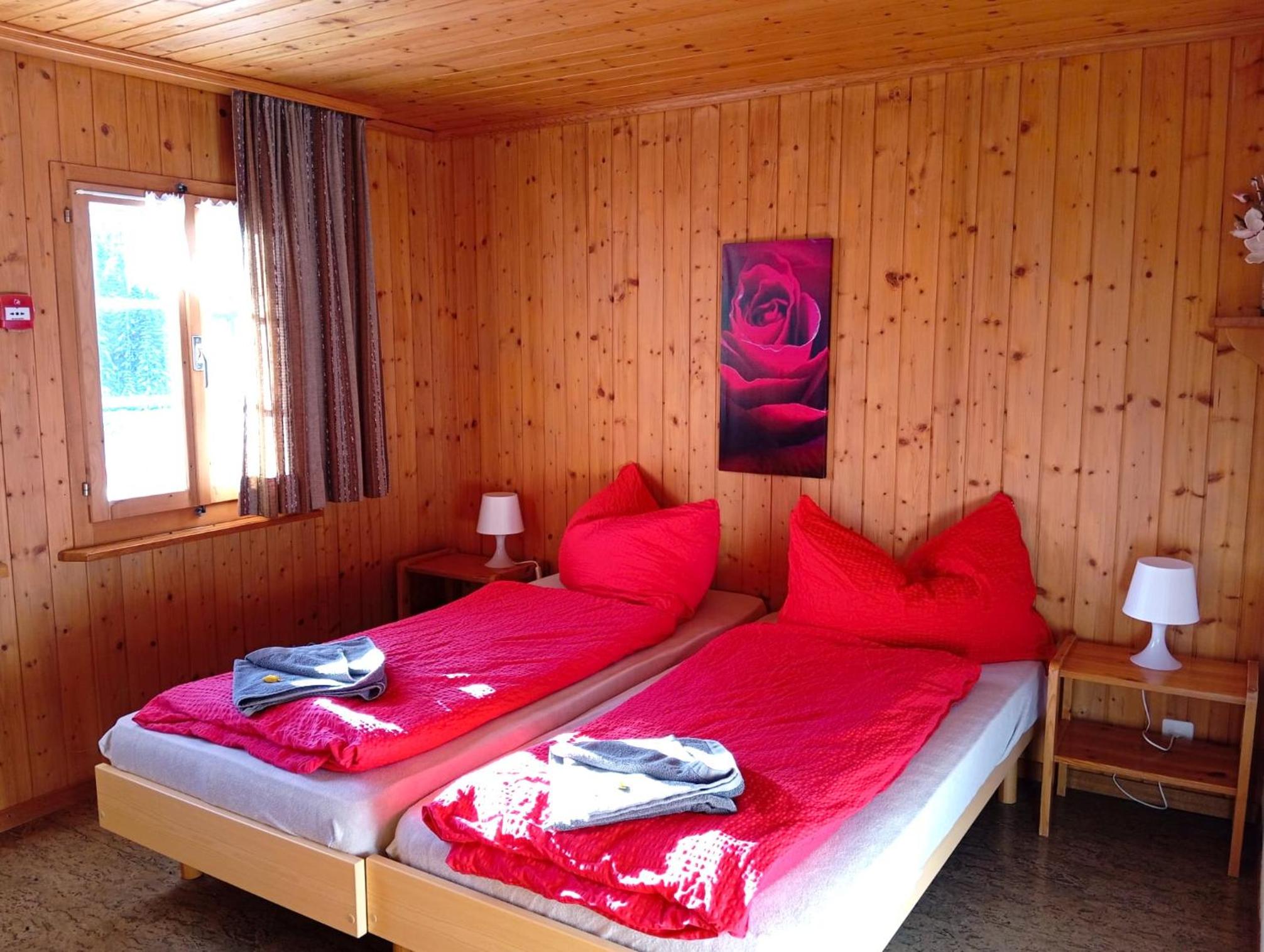 Chambre double Doppelzimmer Camping Jaunpass