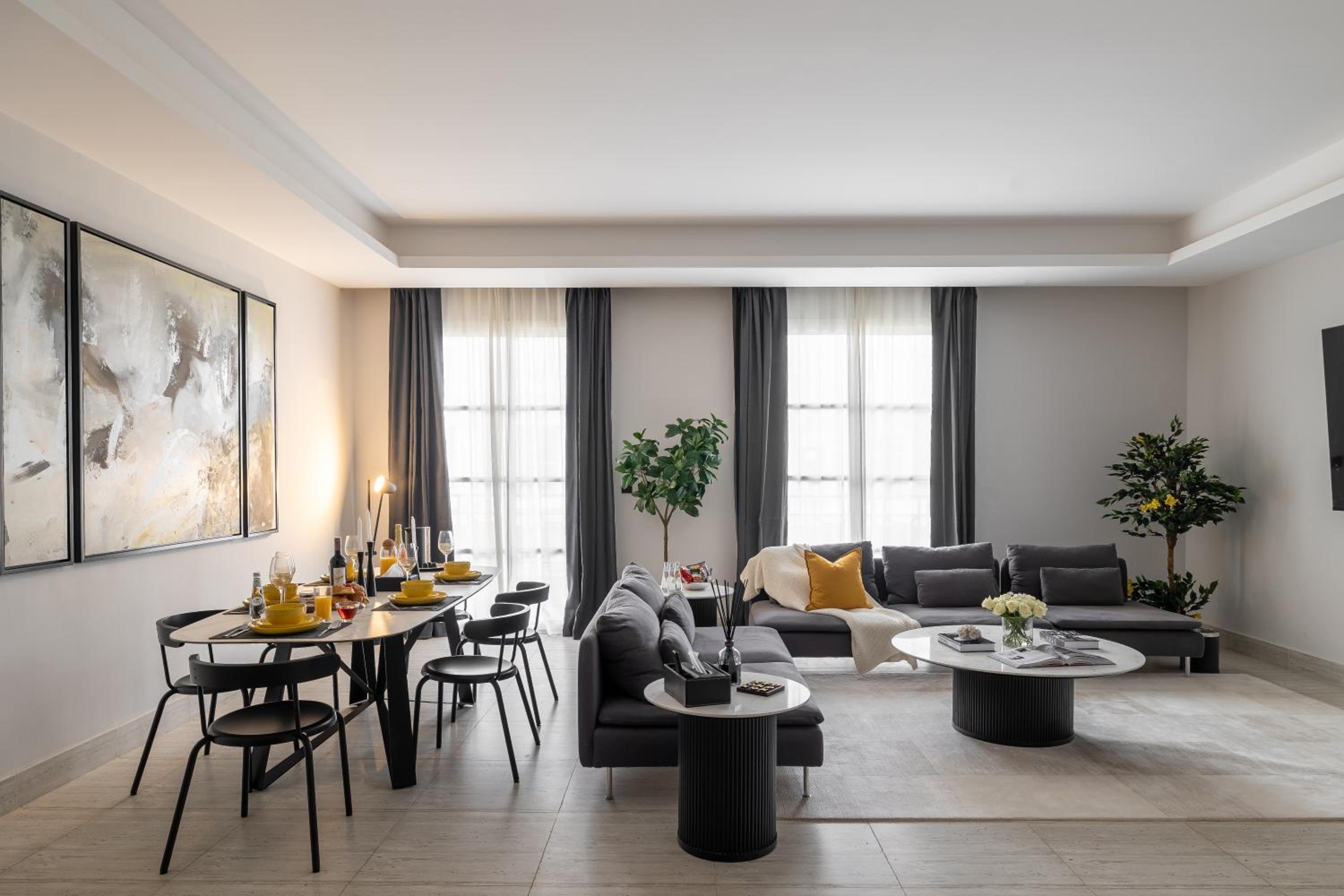 Modern 3BR Retreat I Gym, Balcony & Prime Location