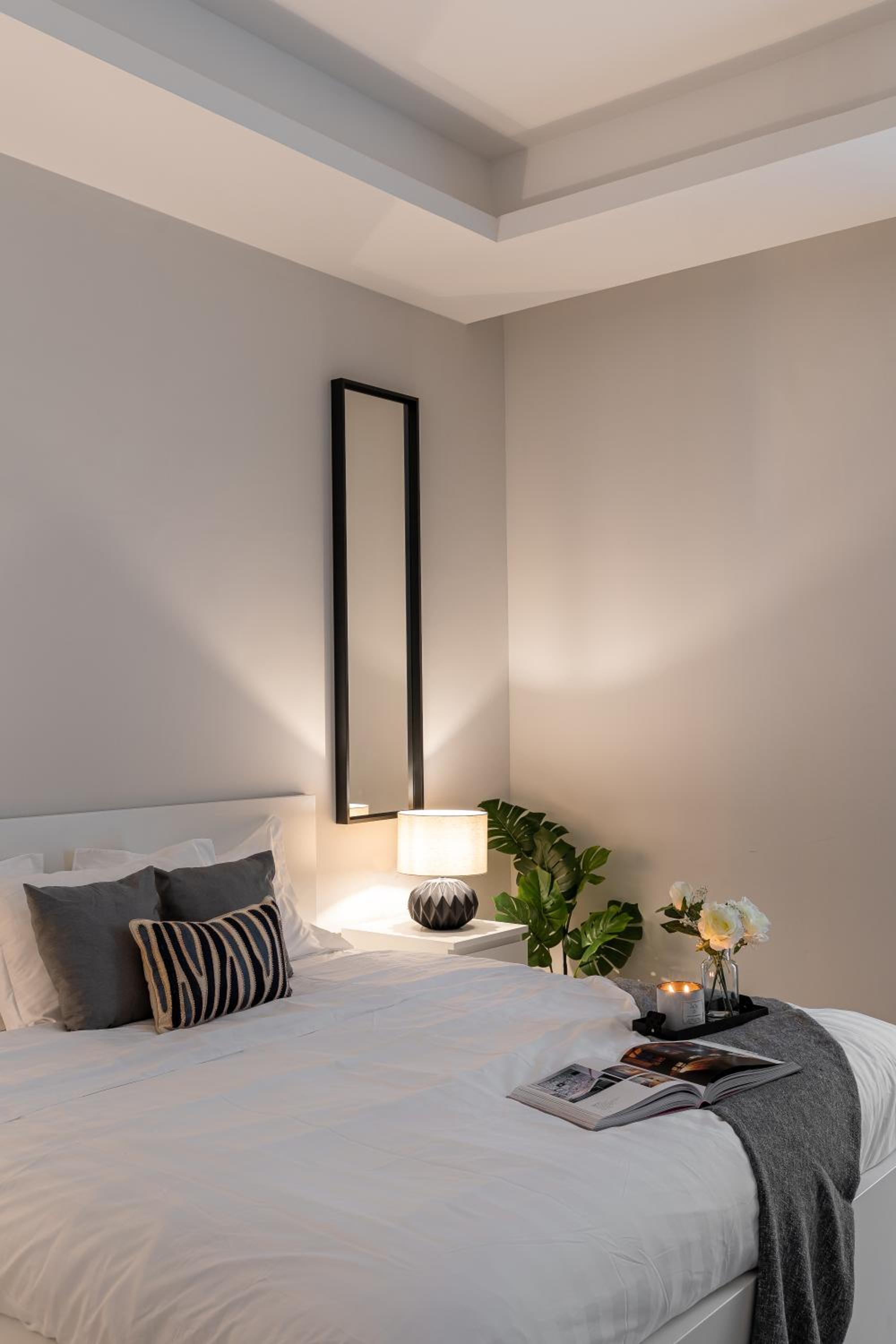 Modern 3BR Retreat I Gym, Balcony & Prime Location