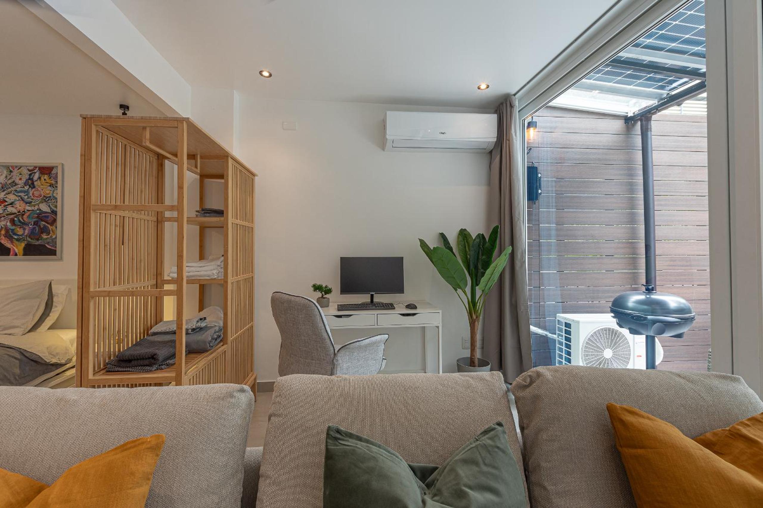 King-size bed with terrace and Air Conditioning!