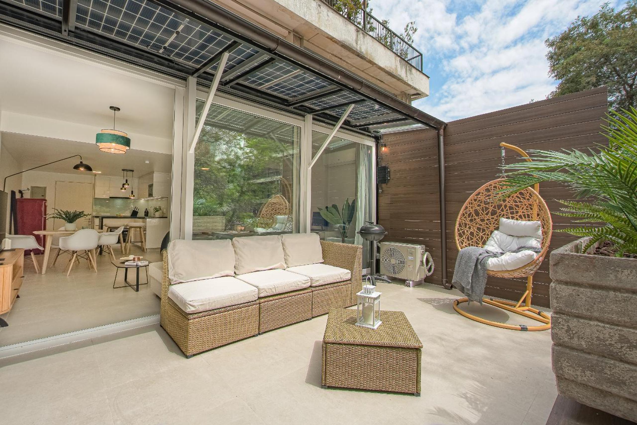King-size bed with terrace and Air Conditioning!