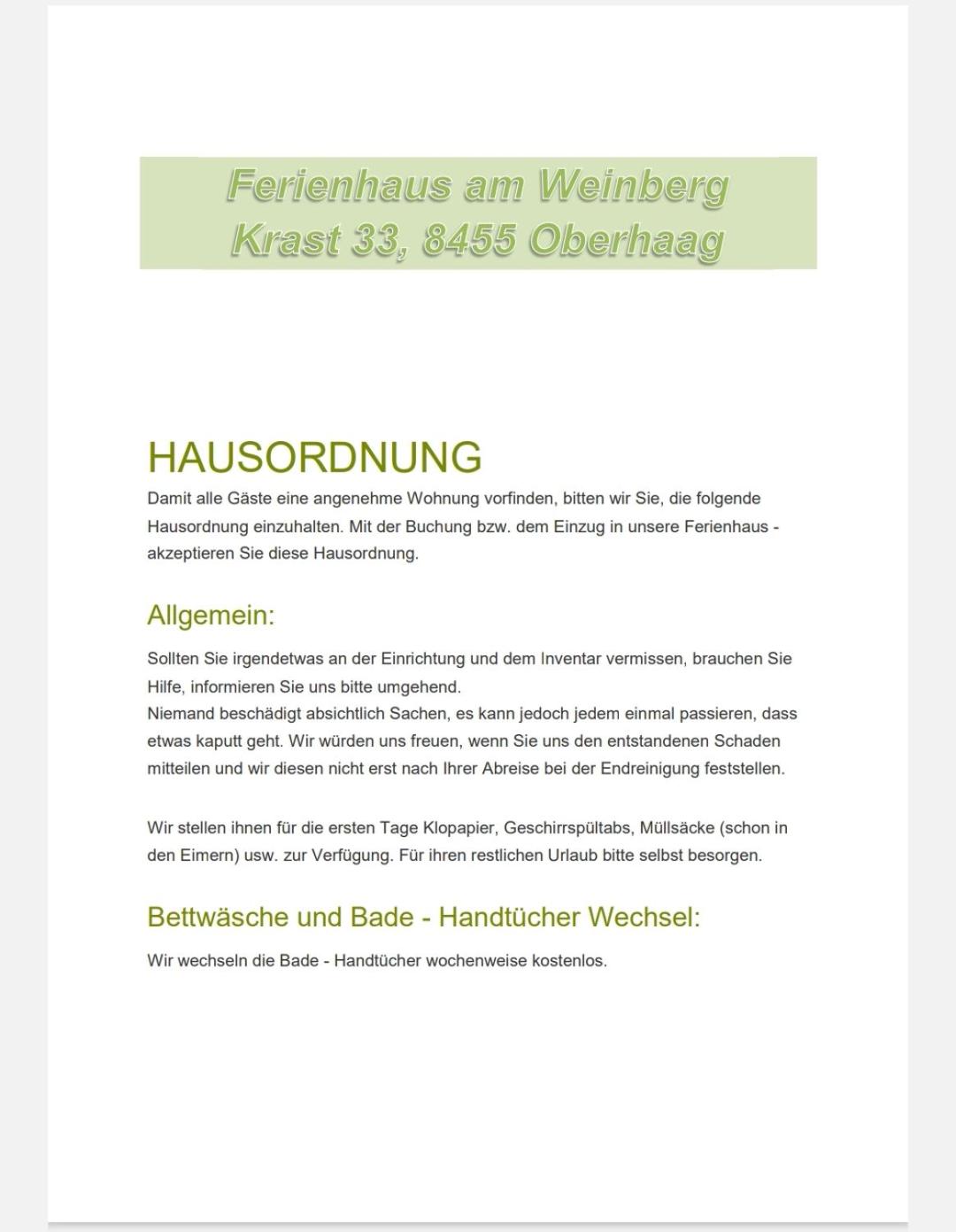 Ferienhaus am Weinberg Krast