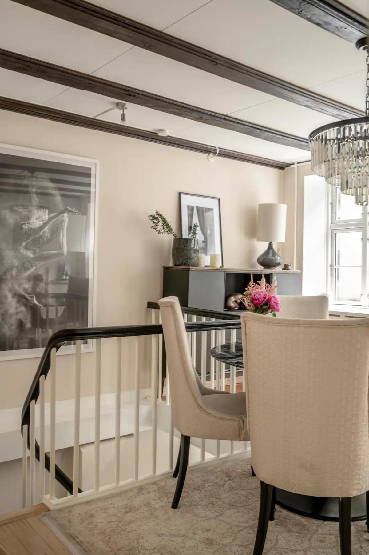 Connected luxury apartments in historical Copenhagen townhouse