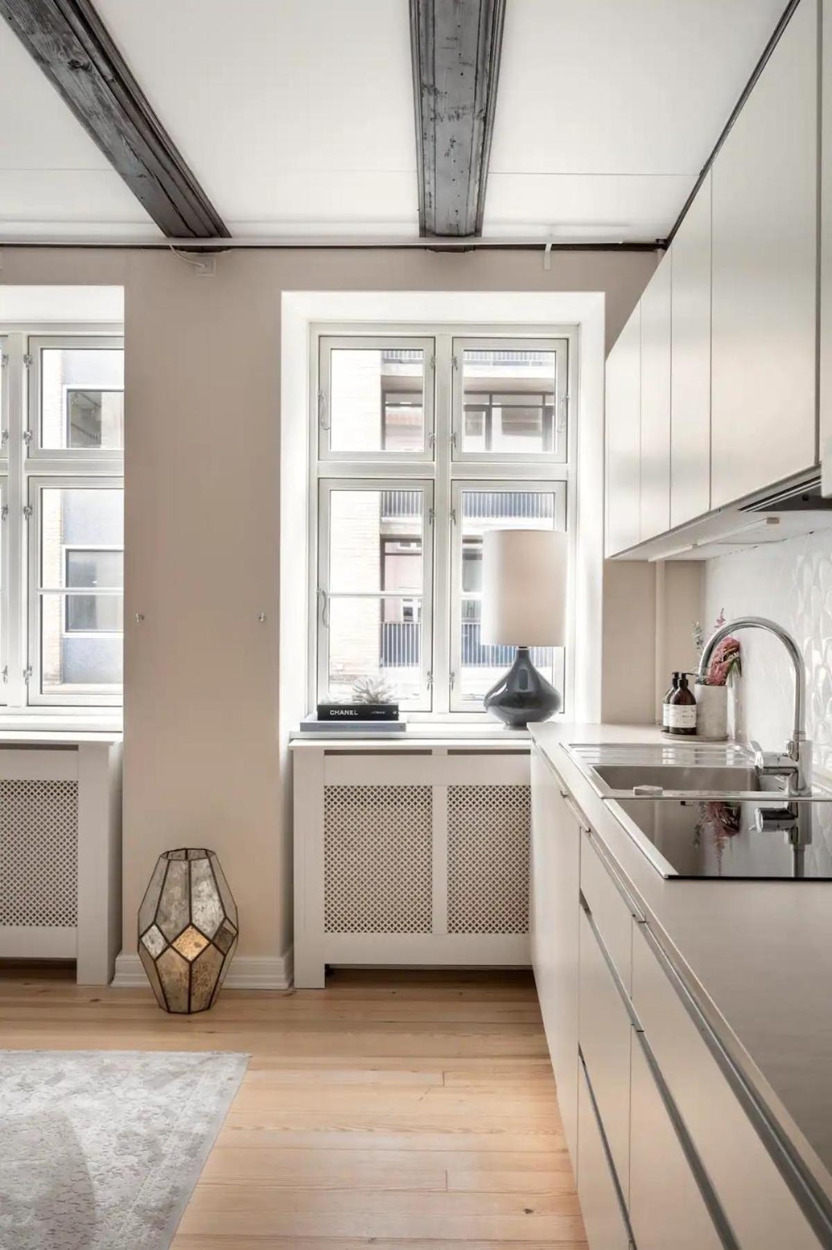 Connected luxury apartments in historical Copenhagen townhouse