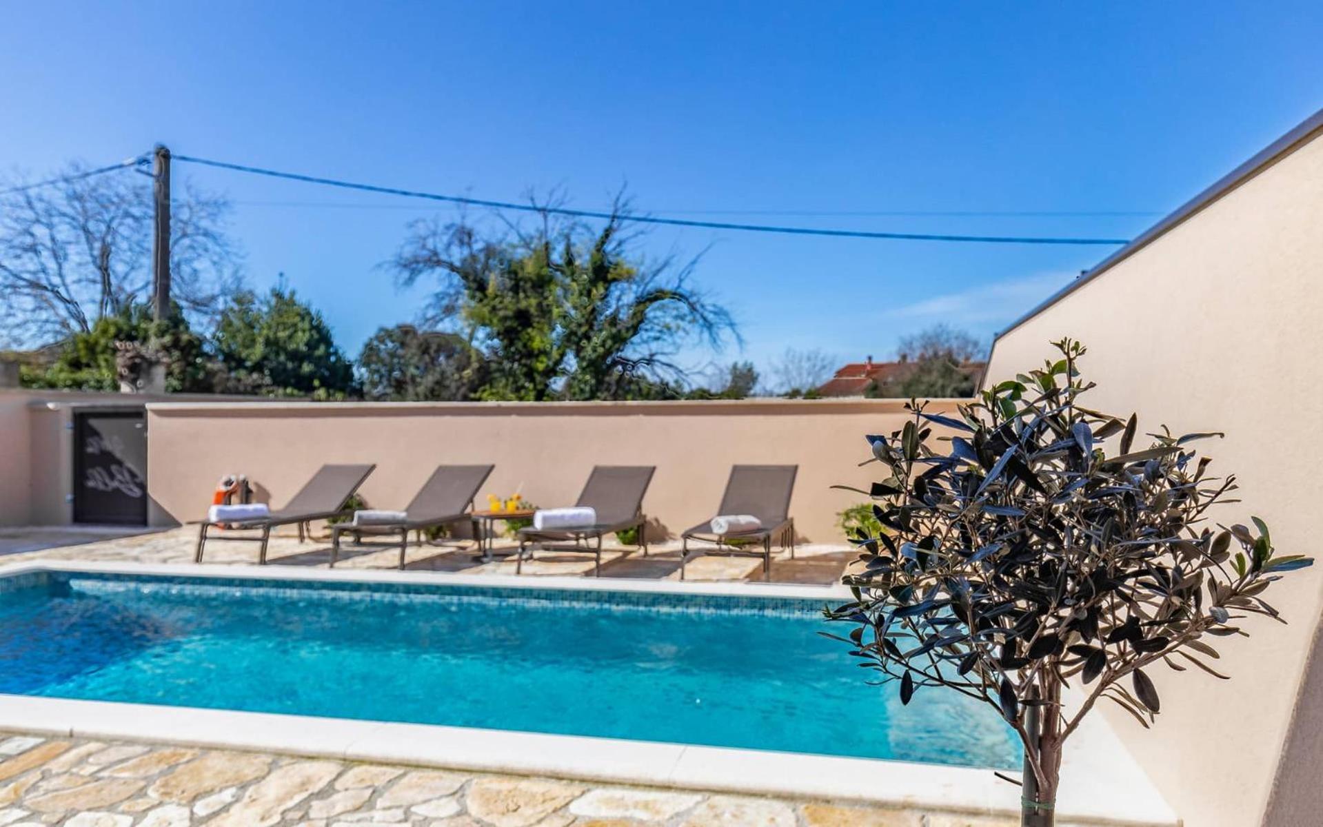 Stylish Villa Belaj with pool, sauna, jacuzzi and sea view by WiiBuk view 5