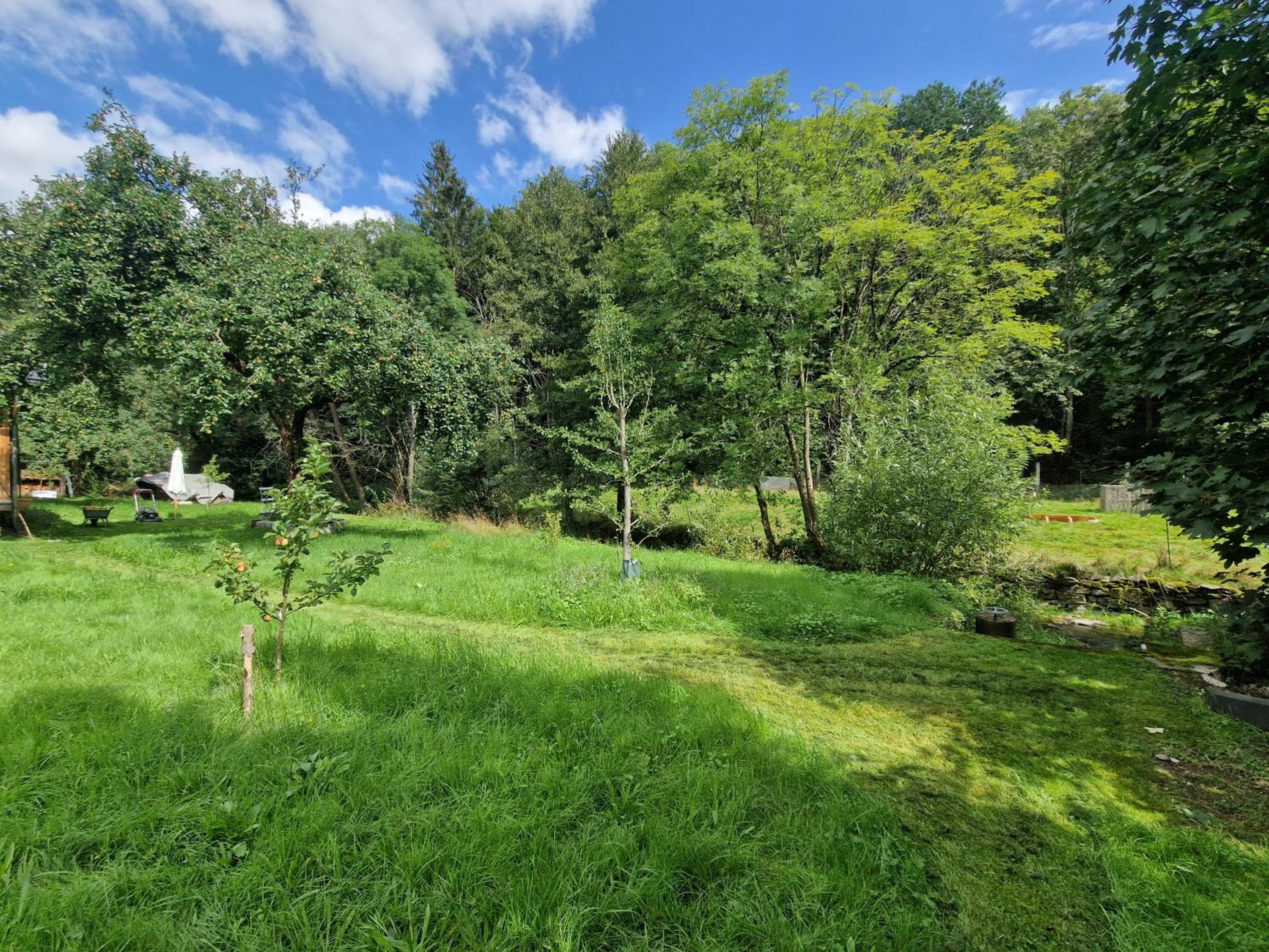 Holzhaus mit Kamin - Am Forellenfluss
