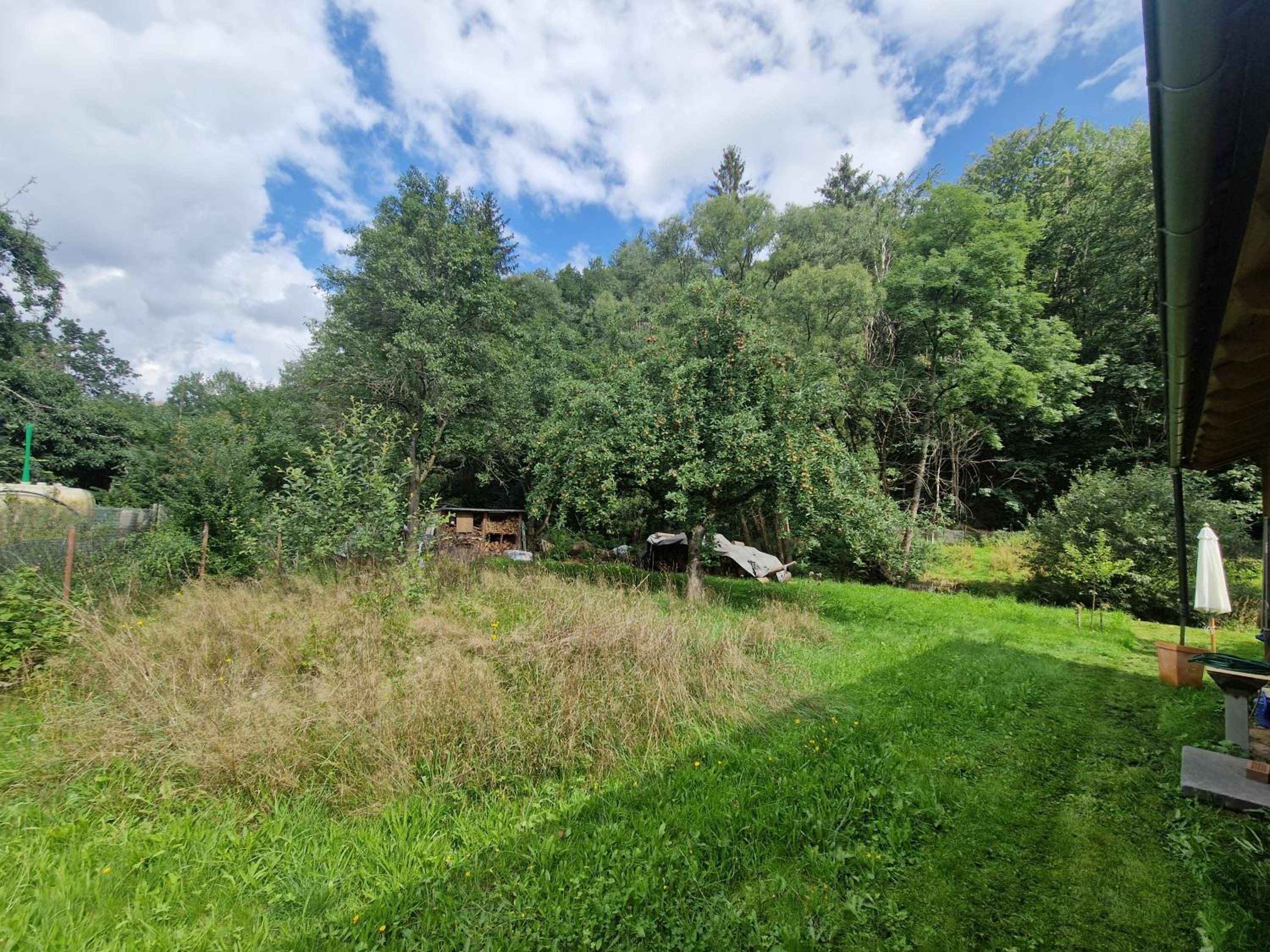 Holzhaus mit Kamin - Am Forellenfluss