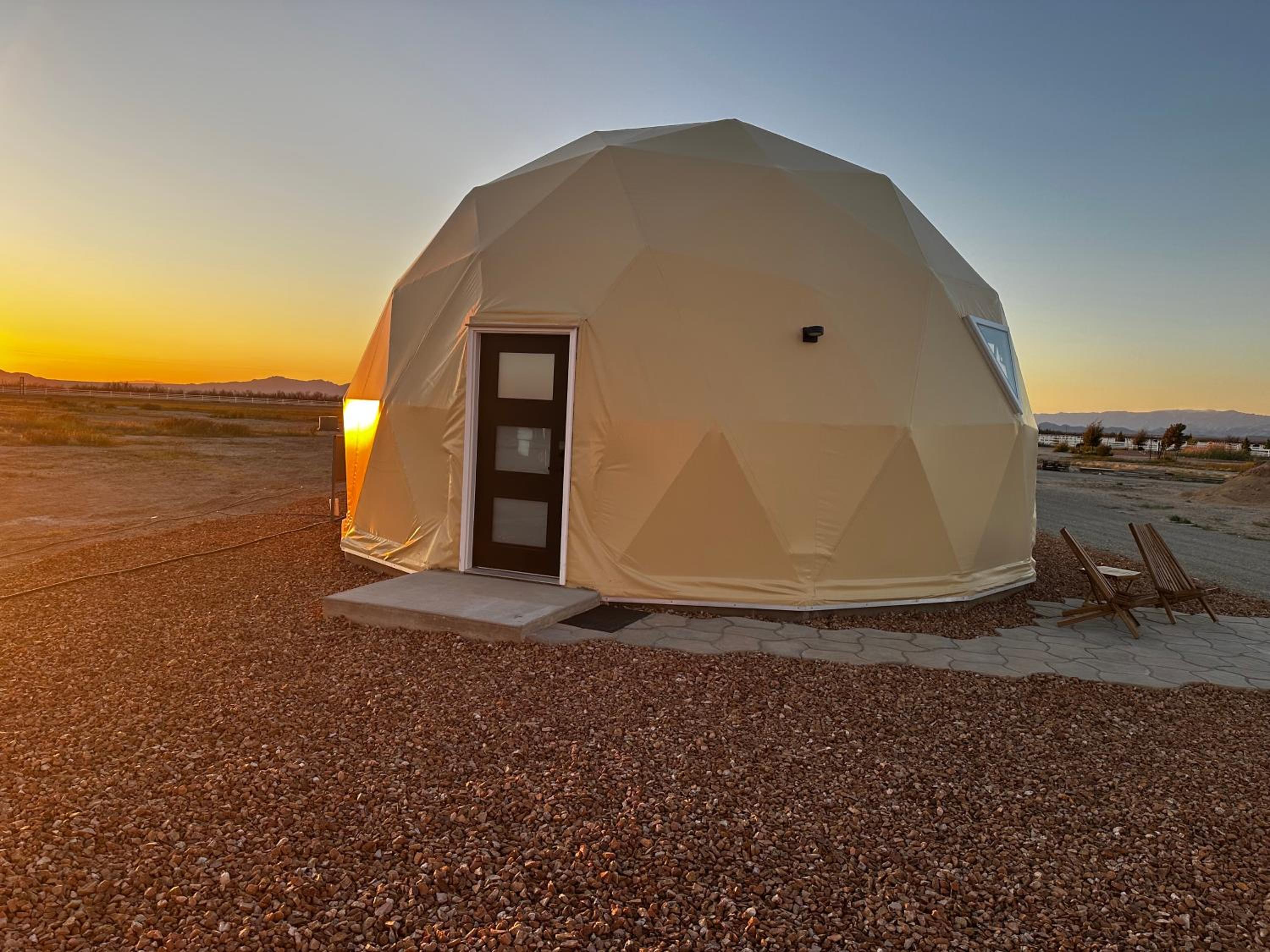 Nude Glamping Dome view 2
