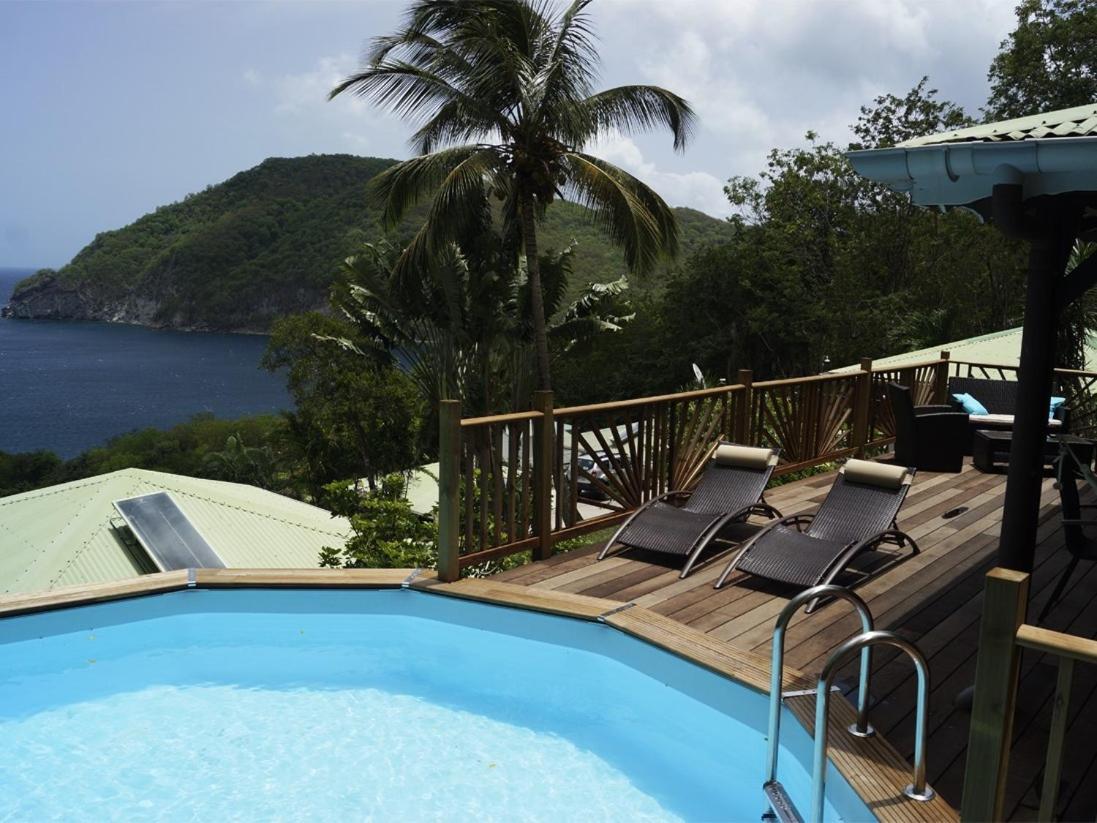 VILLA PALMA Deshaies avec piscine privée - vue mer view 3