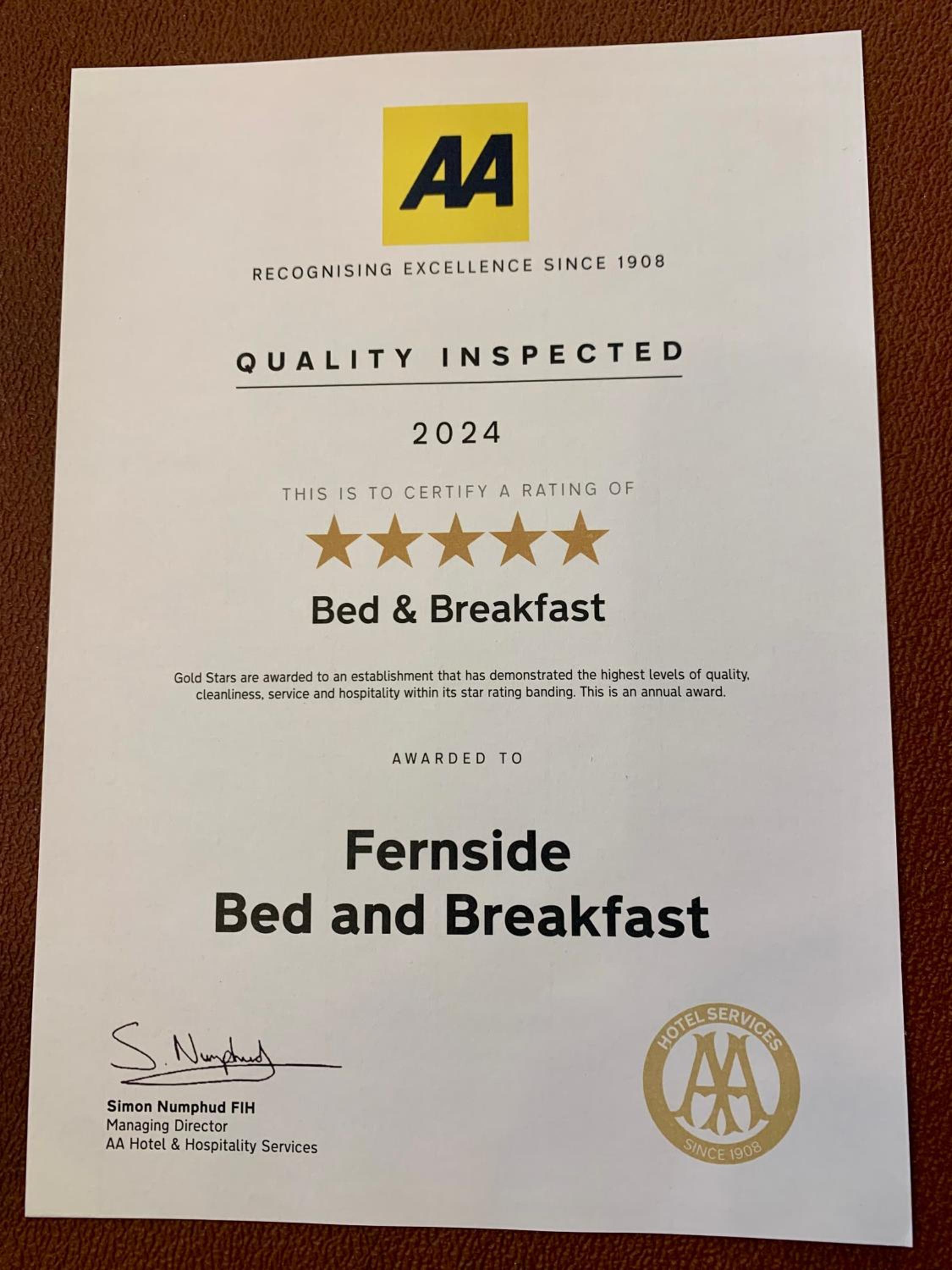 Fernside Bed and Breakfast