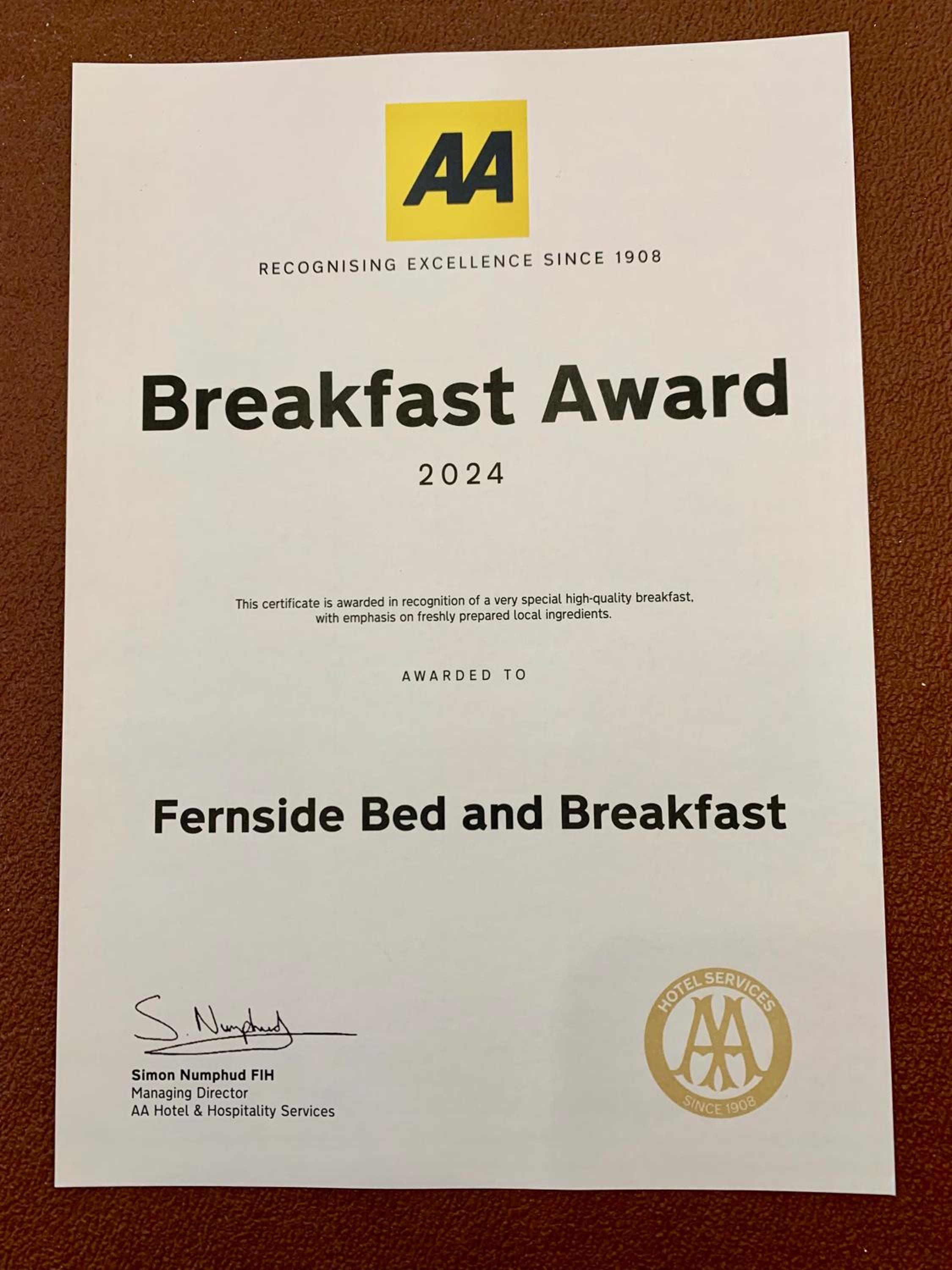 Fernside Bed and Breakfast