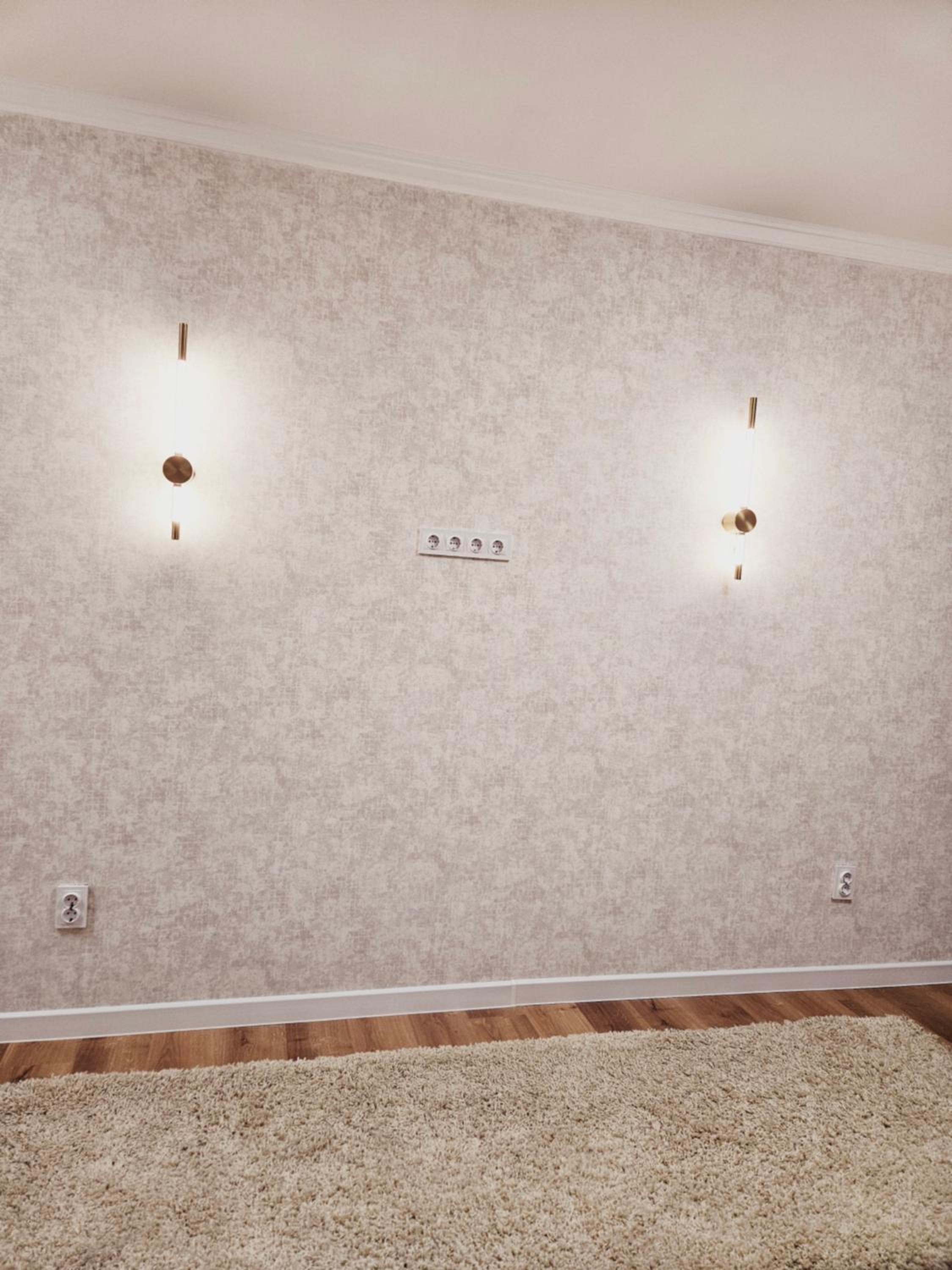 2 room apartment kitchen and bedroom view 5