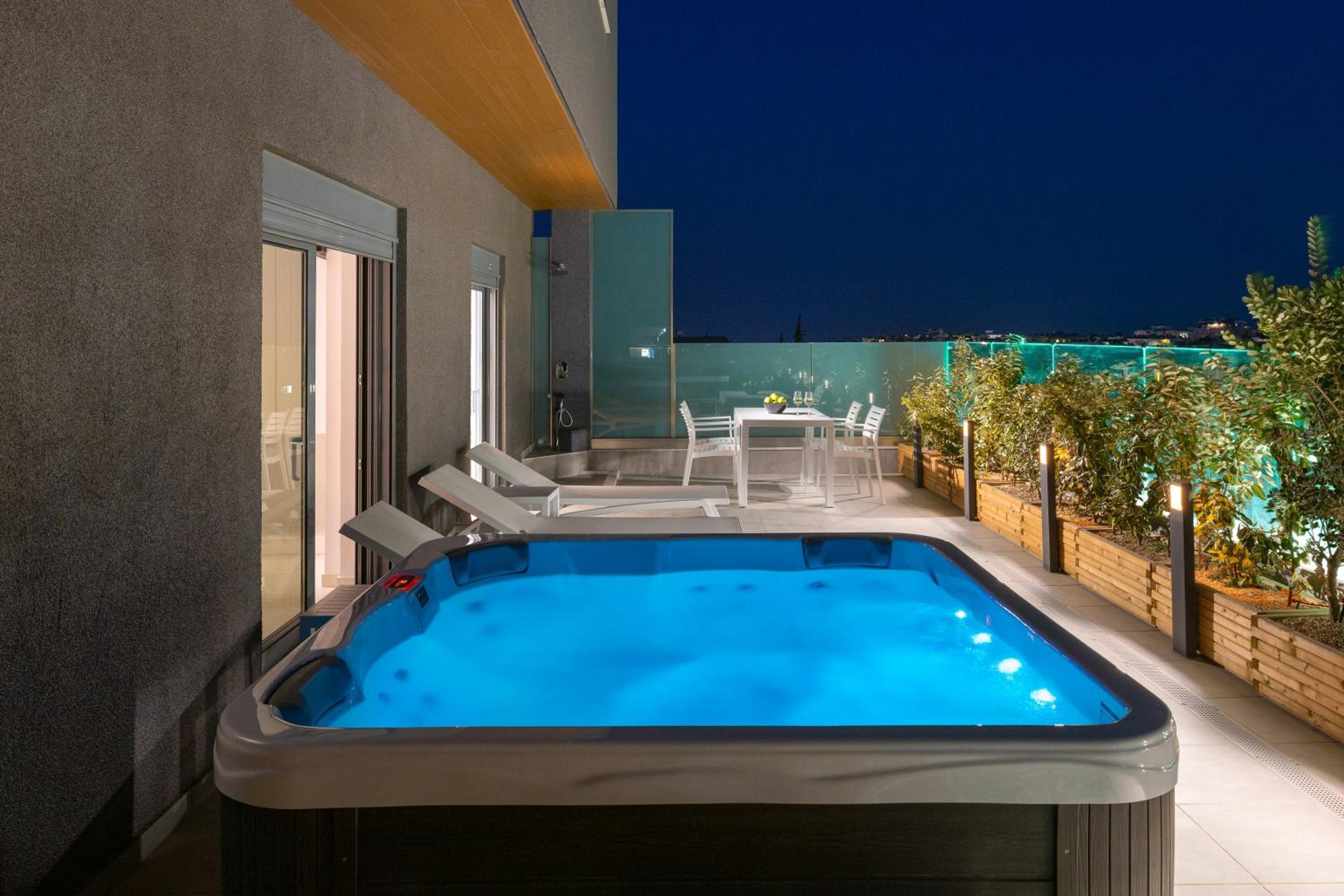 Rhodes Skyline Suite with out Door Jacuzzi Sea View photo 2