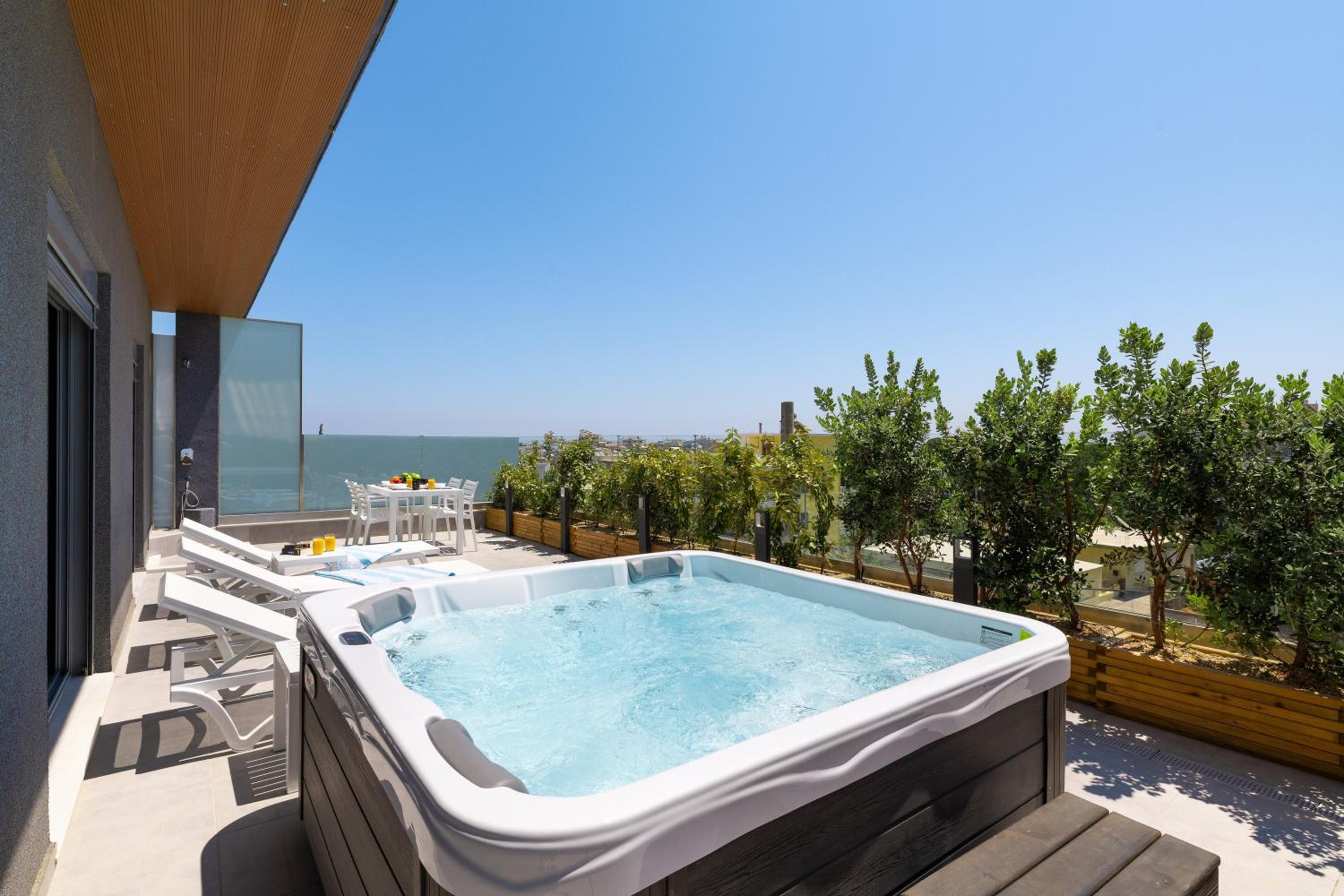 Rhodes Skyline Suite with out Door Jacuzzi Sea View photo 5