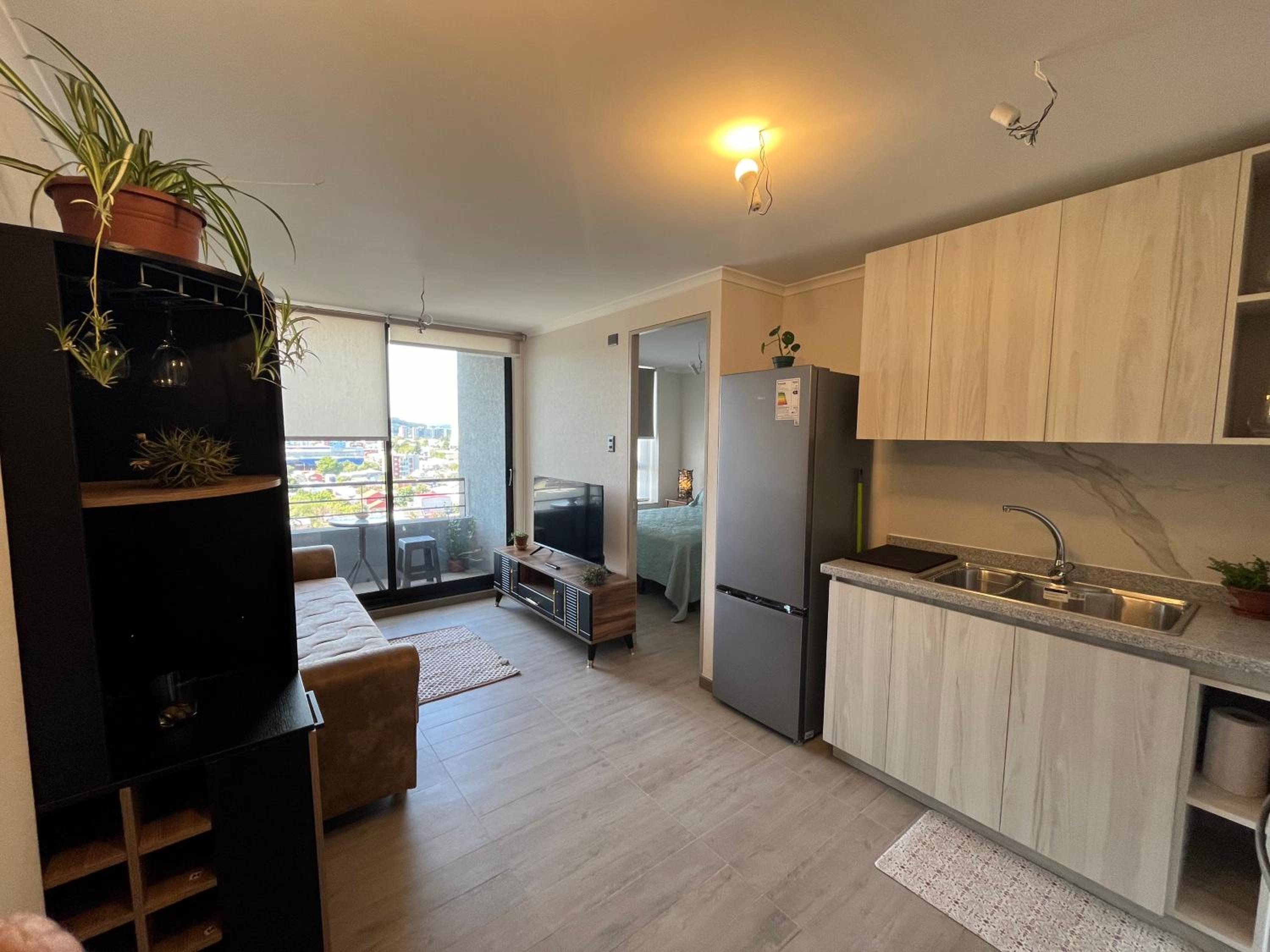 Departamento nuevo, 1 dormitorio estacionamiento
