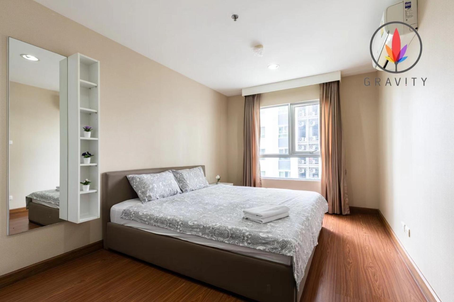MRT rame9 Jodd Fairs night market, walk for a few minutes, two bedrooms and two bathrooms