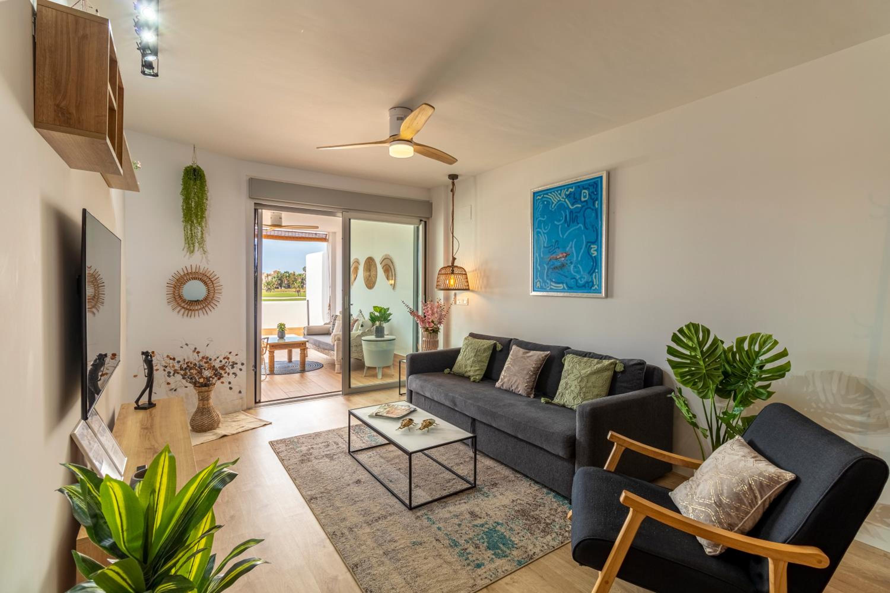 Hotel RentitSpain Apartamento Serena Terraza con vista a Golf - Image 1