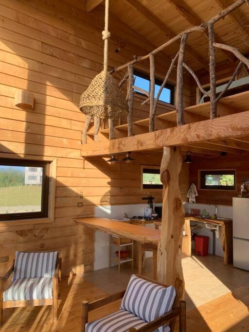 Cabaña con hermosa vista
