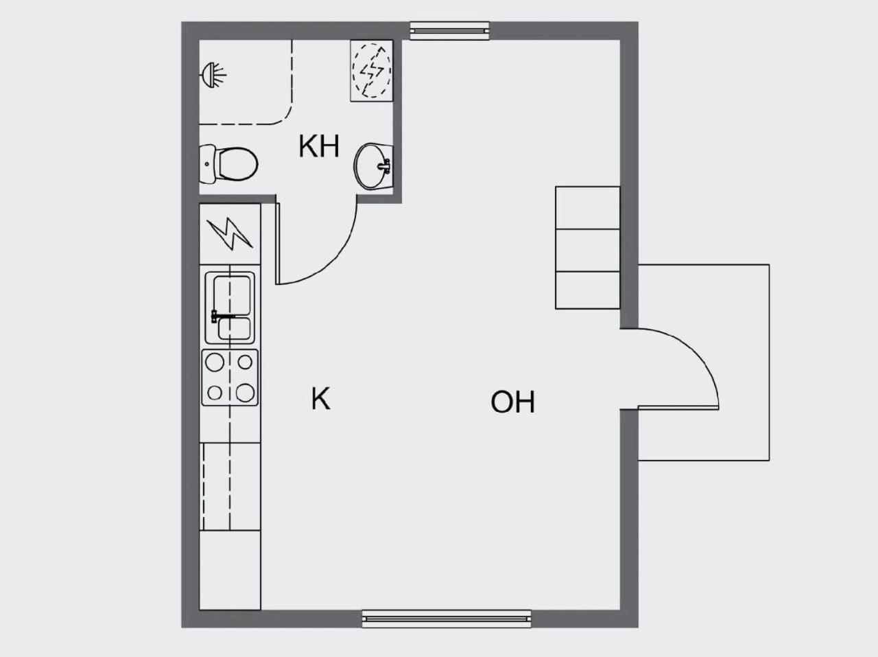 Lomayksiö C 3 Sotkamon keskustassa