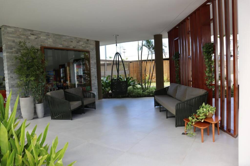 Flat térreo com vista p piscina D016
