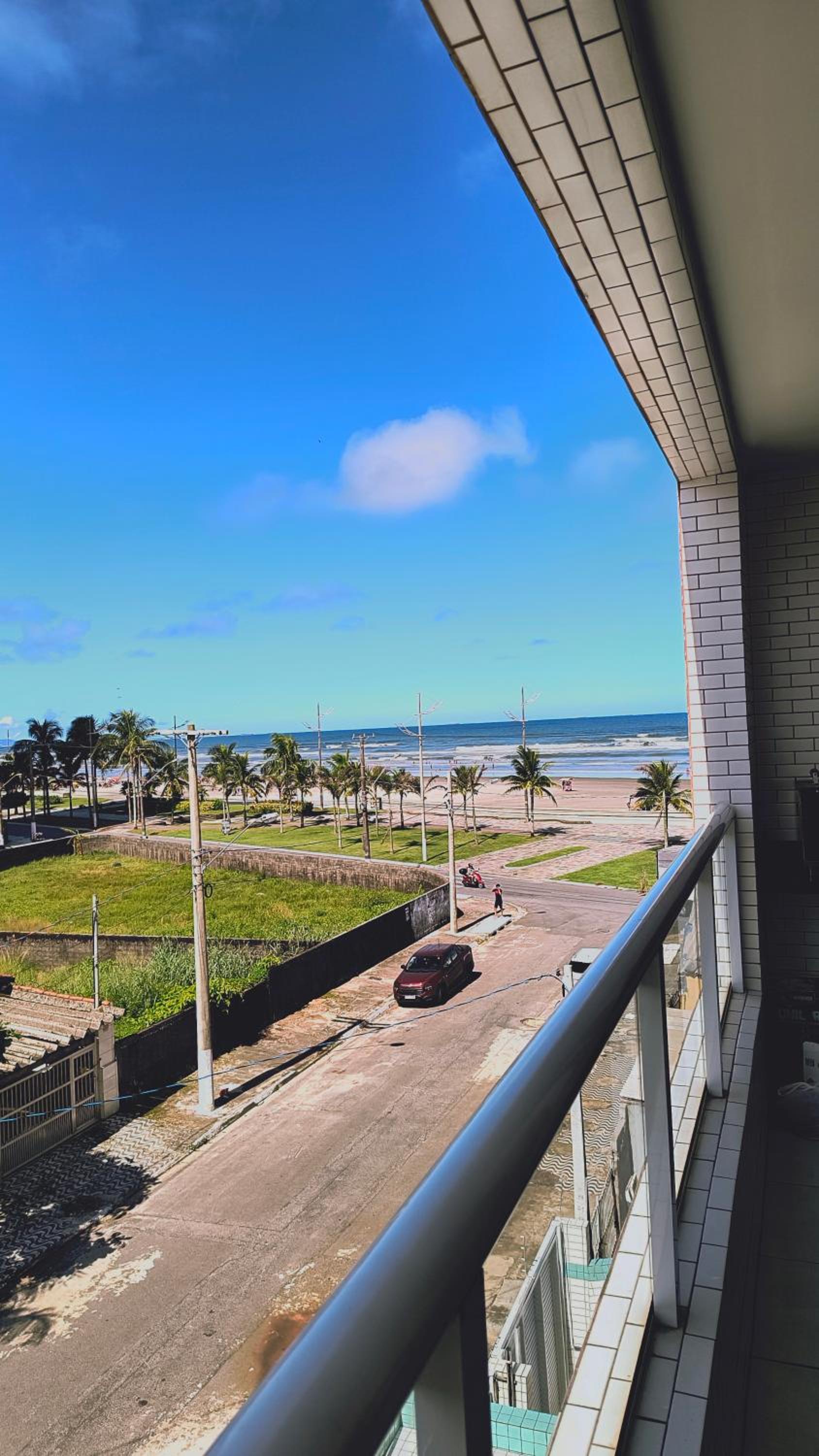 Cantinho Sol & Mar Pé na Areia frente ao Mar com churrasqueira na sacada e piscina