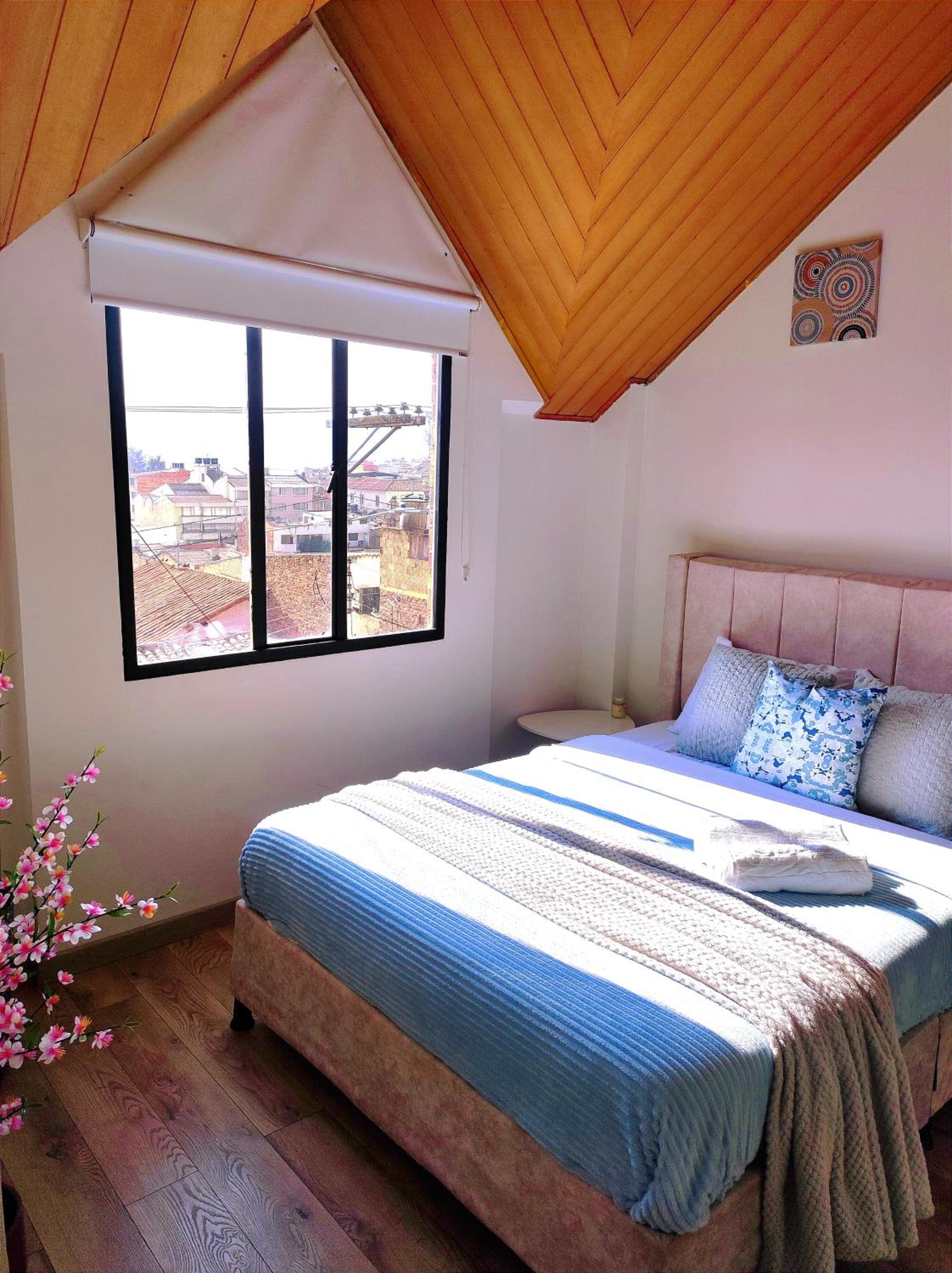 Apartamento en el centro histórico de Tunja con chimenea