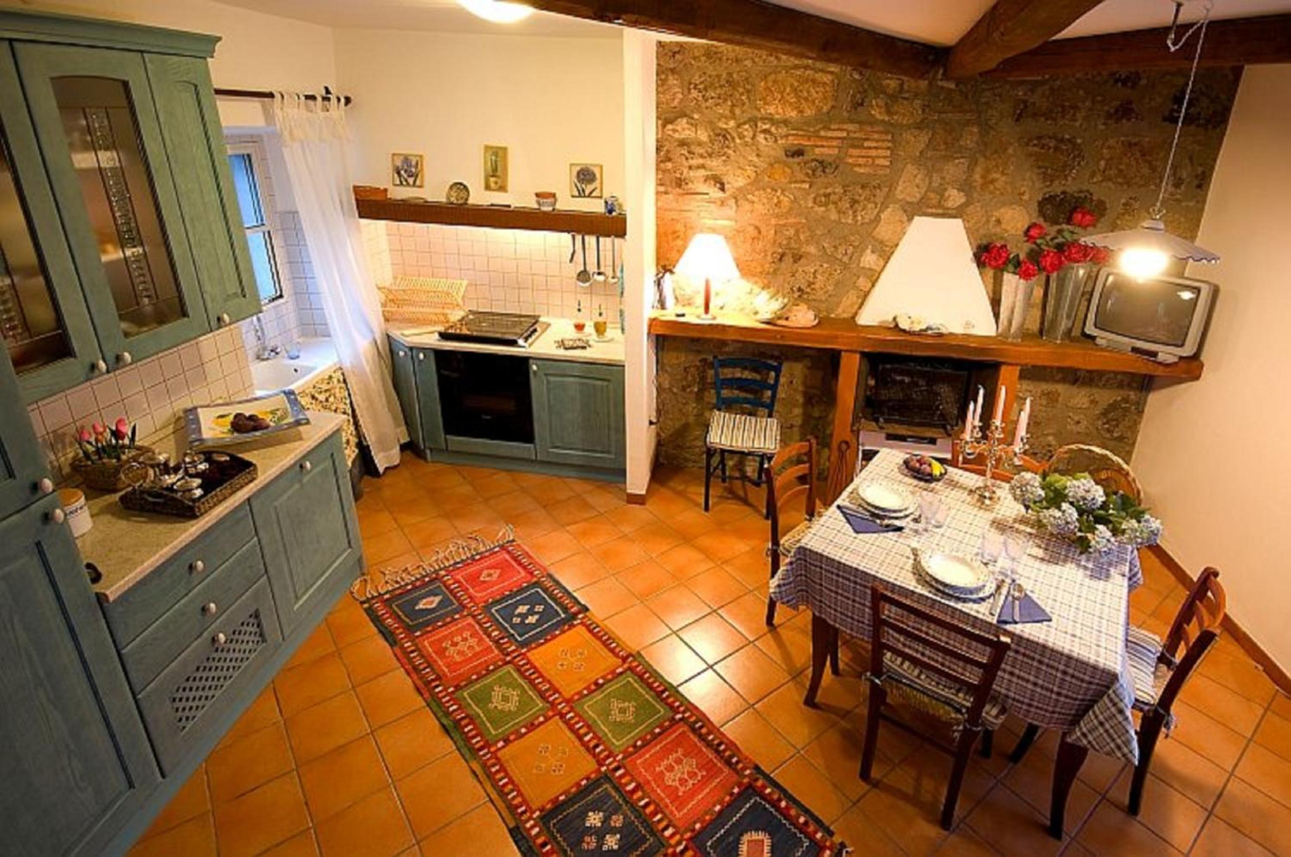 Blue House near Bagnoregio-overlooking the Umbrian Mountains and Tiber Valley view 3