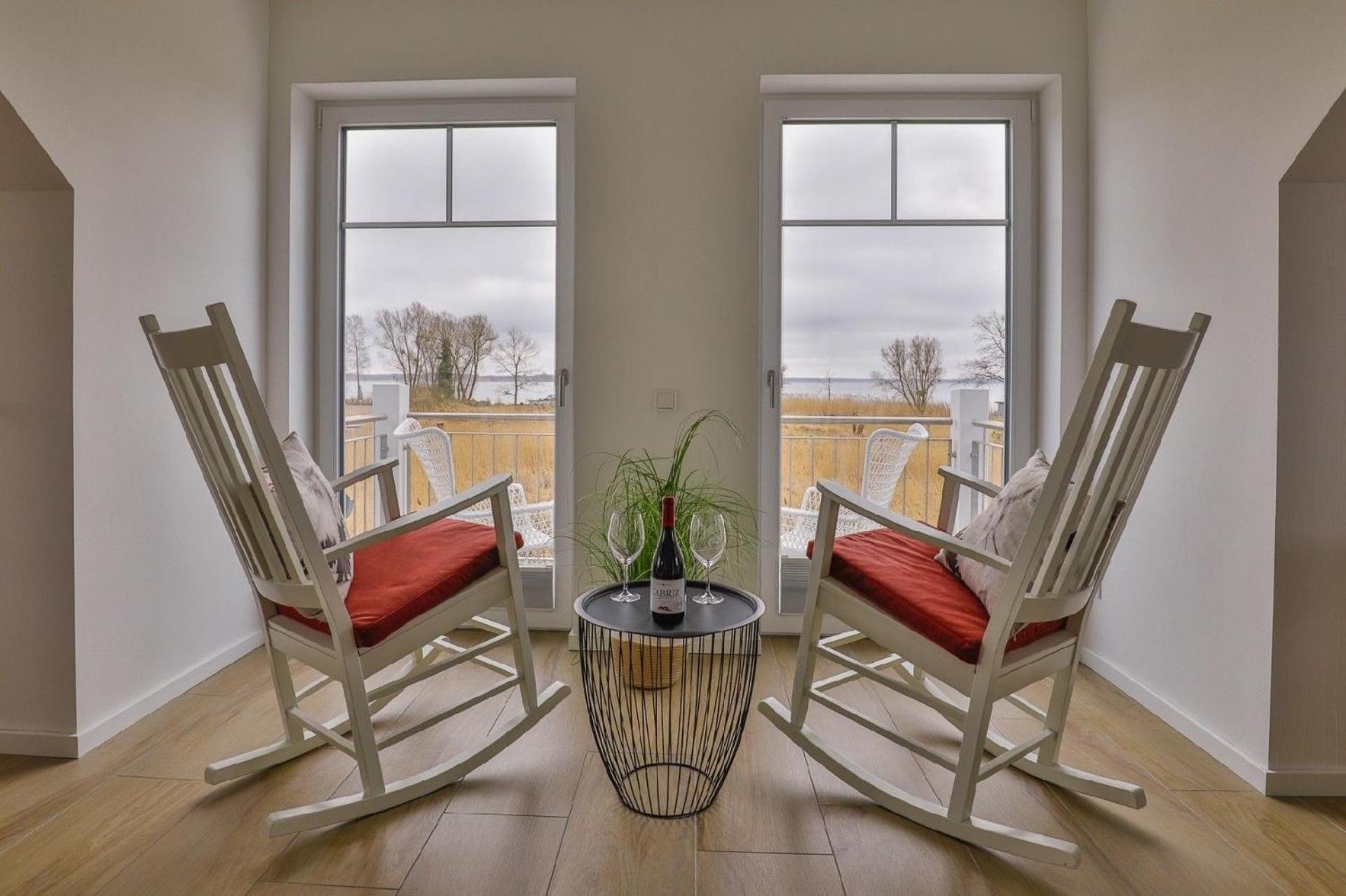 Ferienhaus Altwarp mit Sauna, Kamin und Wasserblick