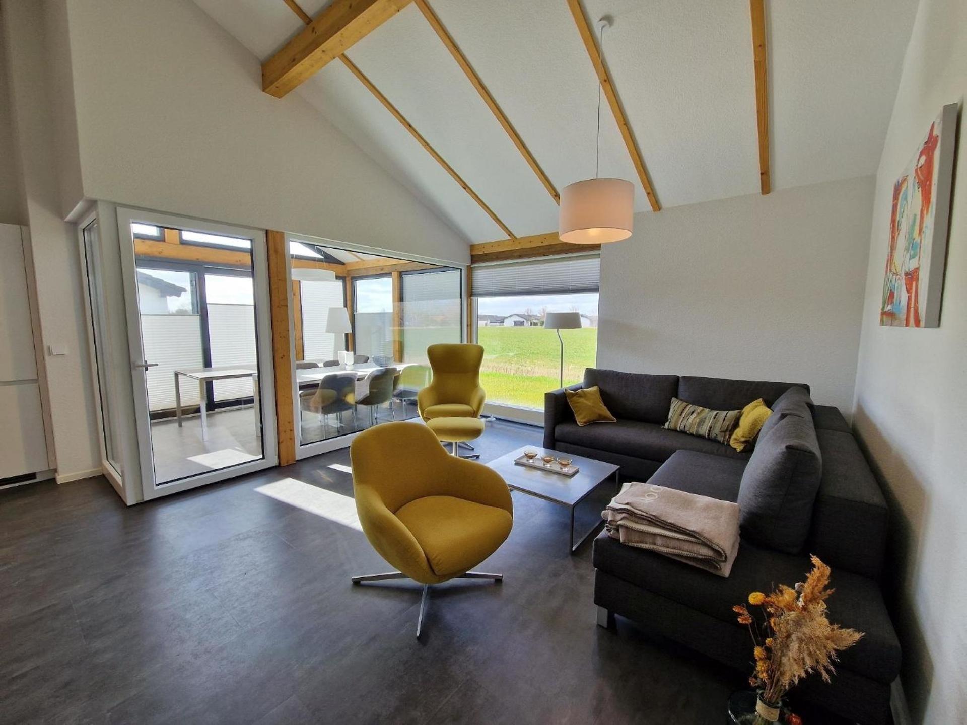Ferienhaus mit Wintergarten und Waschmaschine