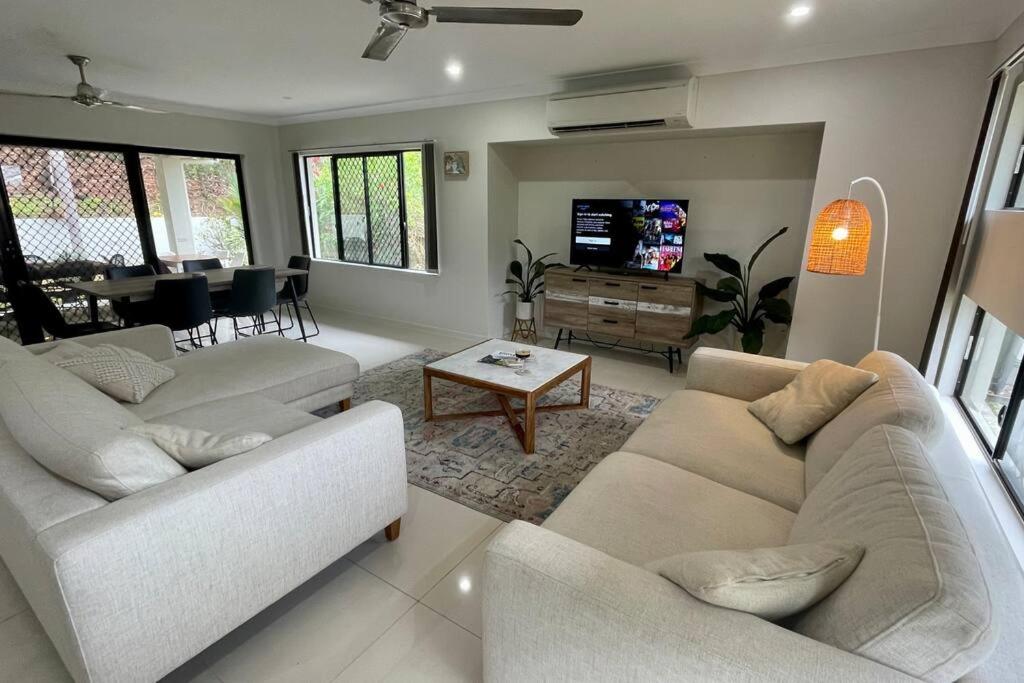 New Pool Now Open! - Trinity Beach Haven - Luxury 4 bedroom home, Steps to the Beach, Surrounded by Mountains