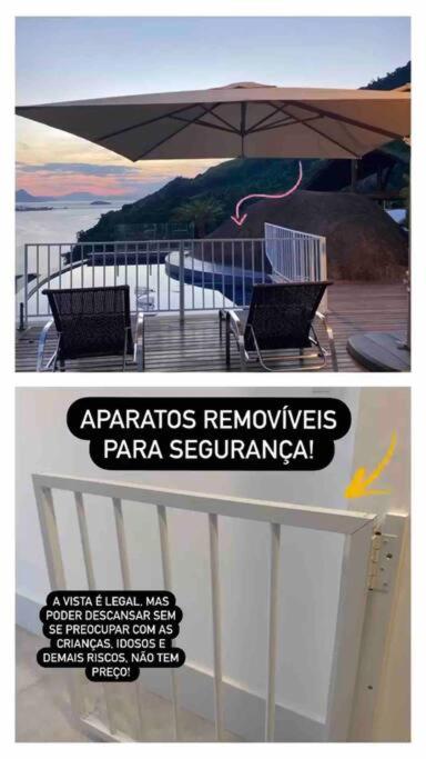 Casa com vista espetacular e piscina em Angra