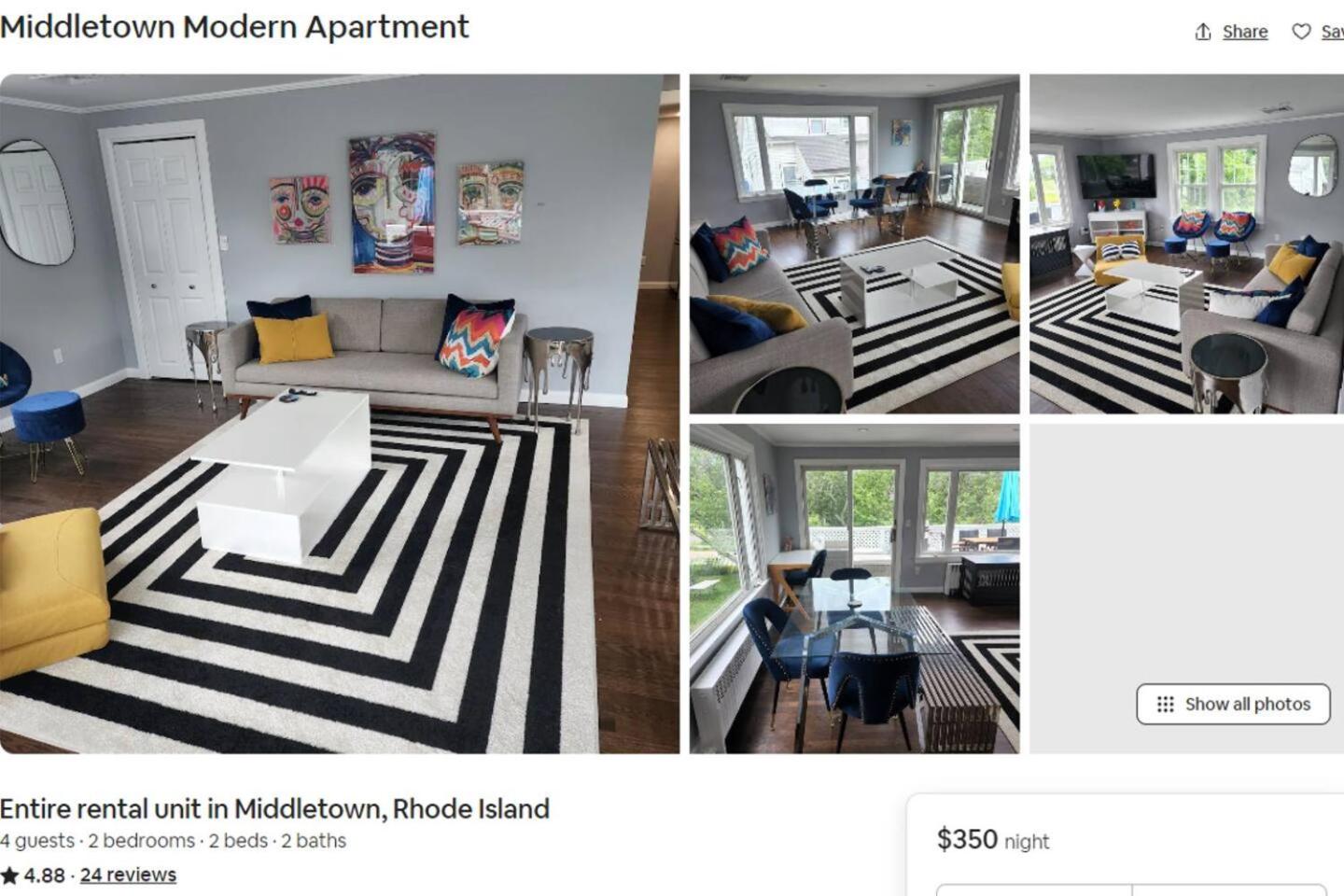 Middletown Modern Apartment w/ Private Deck - RIBryan Properties view 3