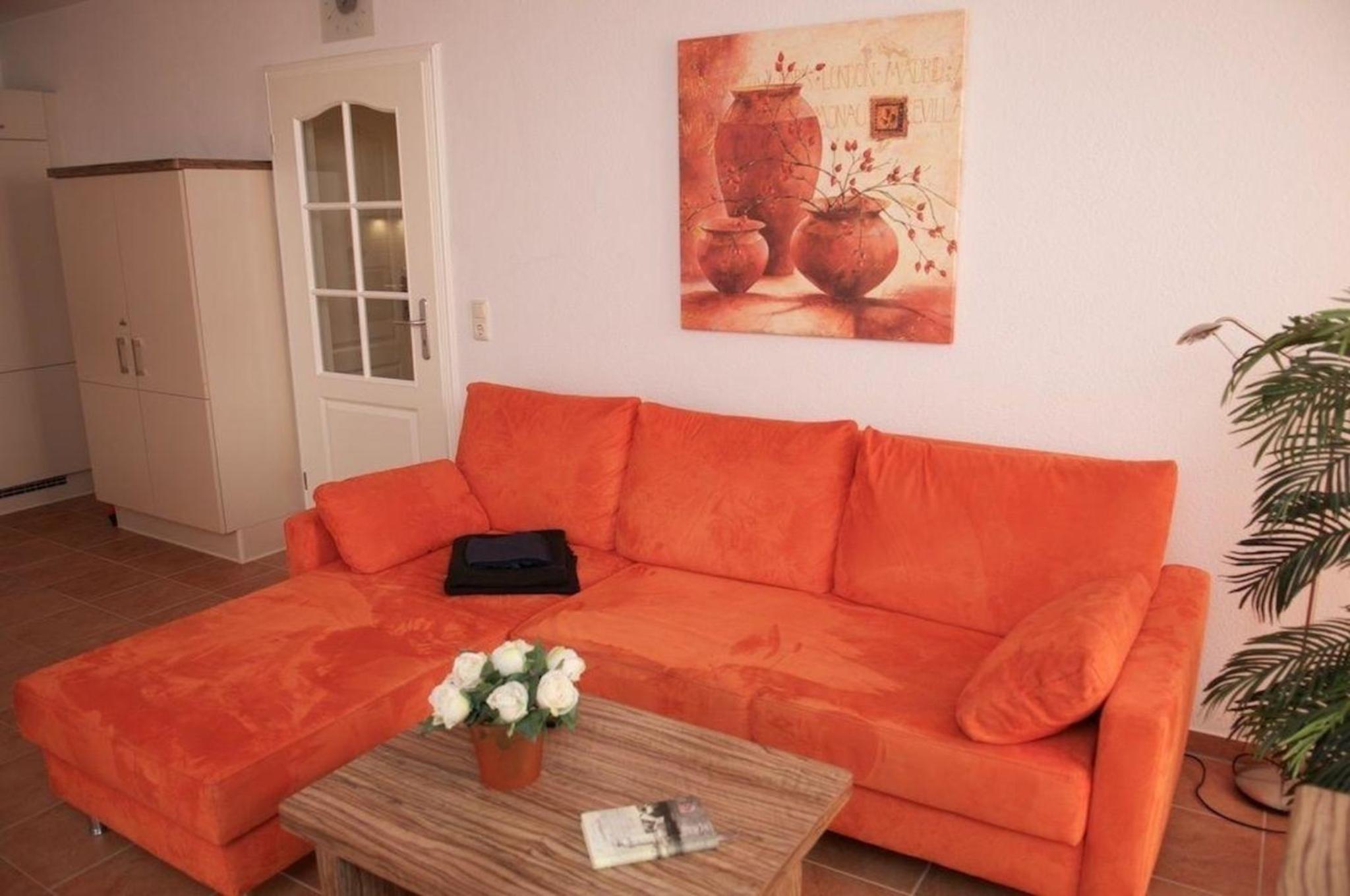 gemütliche Ferienwohnung im Ostseebad Sellin mit schönem Garten am Hochufer über der Seebrücke