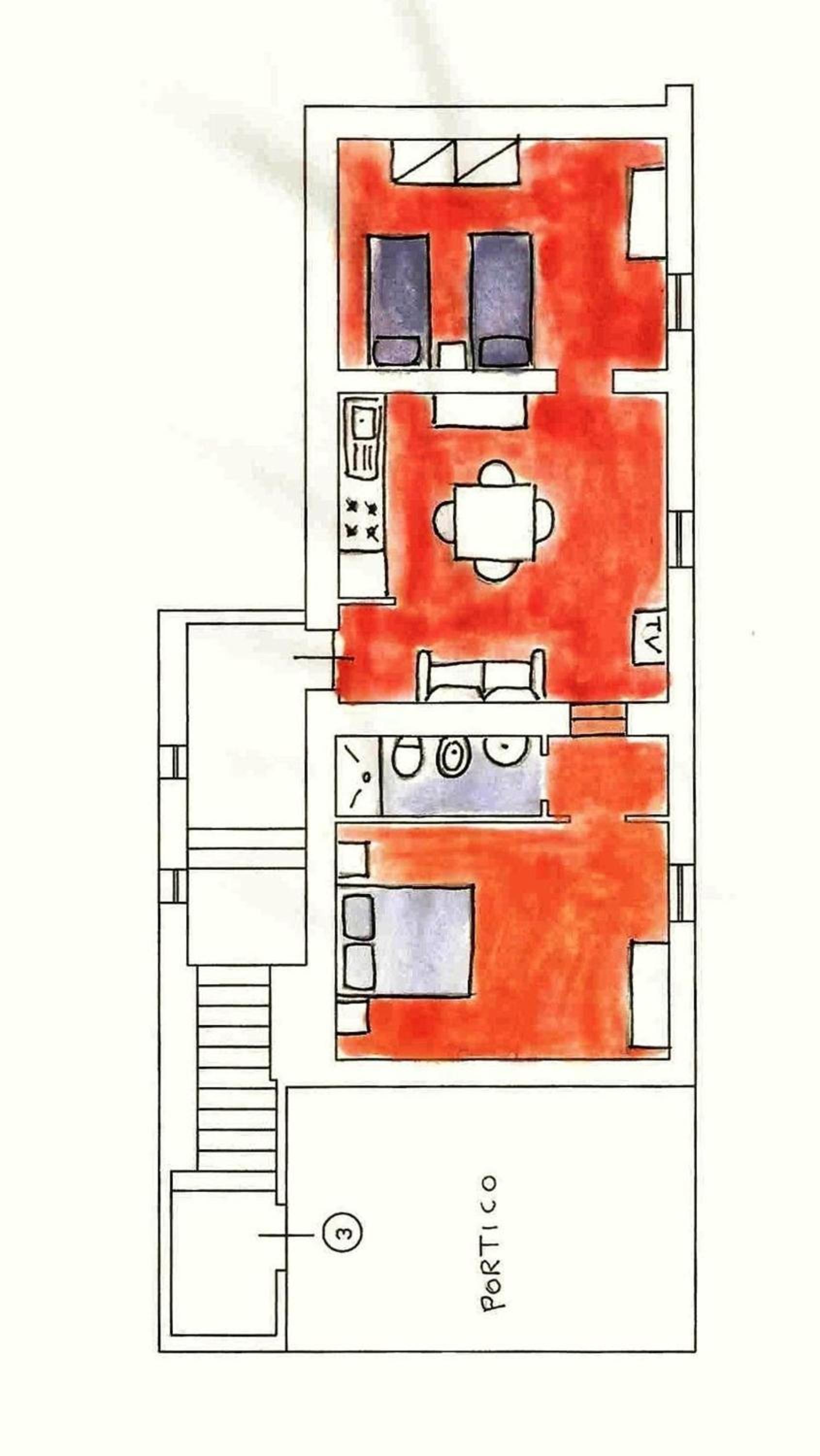 Große Wohnung in Castellina Marittima mit Privatem Garten - a88443
