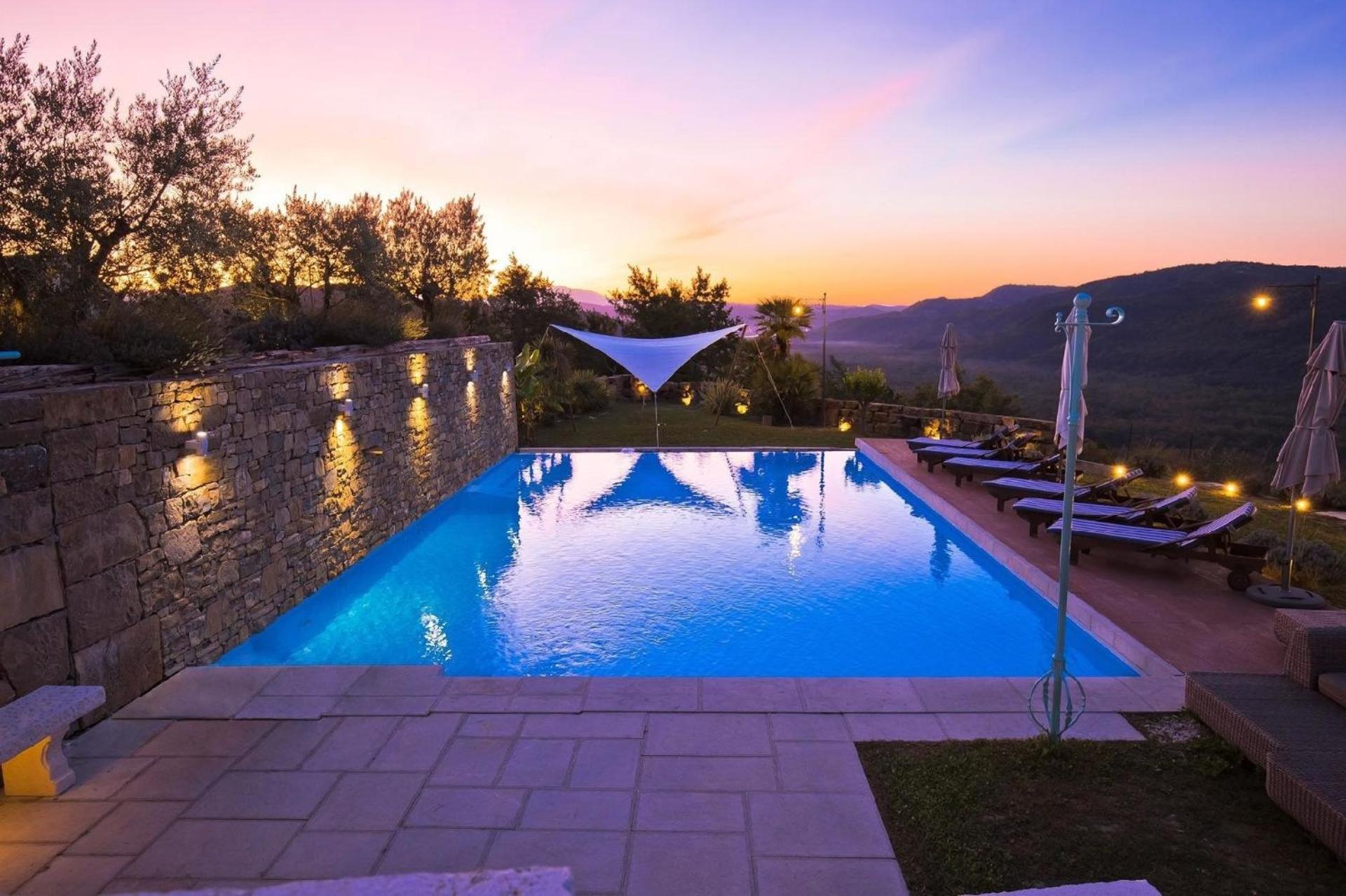 Tolle Villa Sancta Maria Motovun Mit Pool view 5