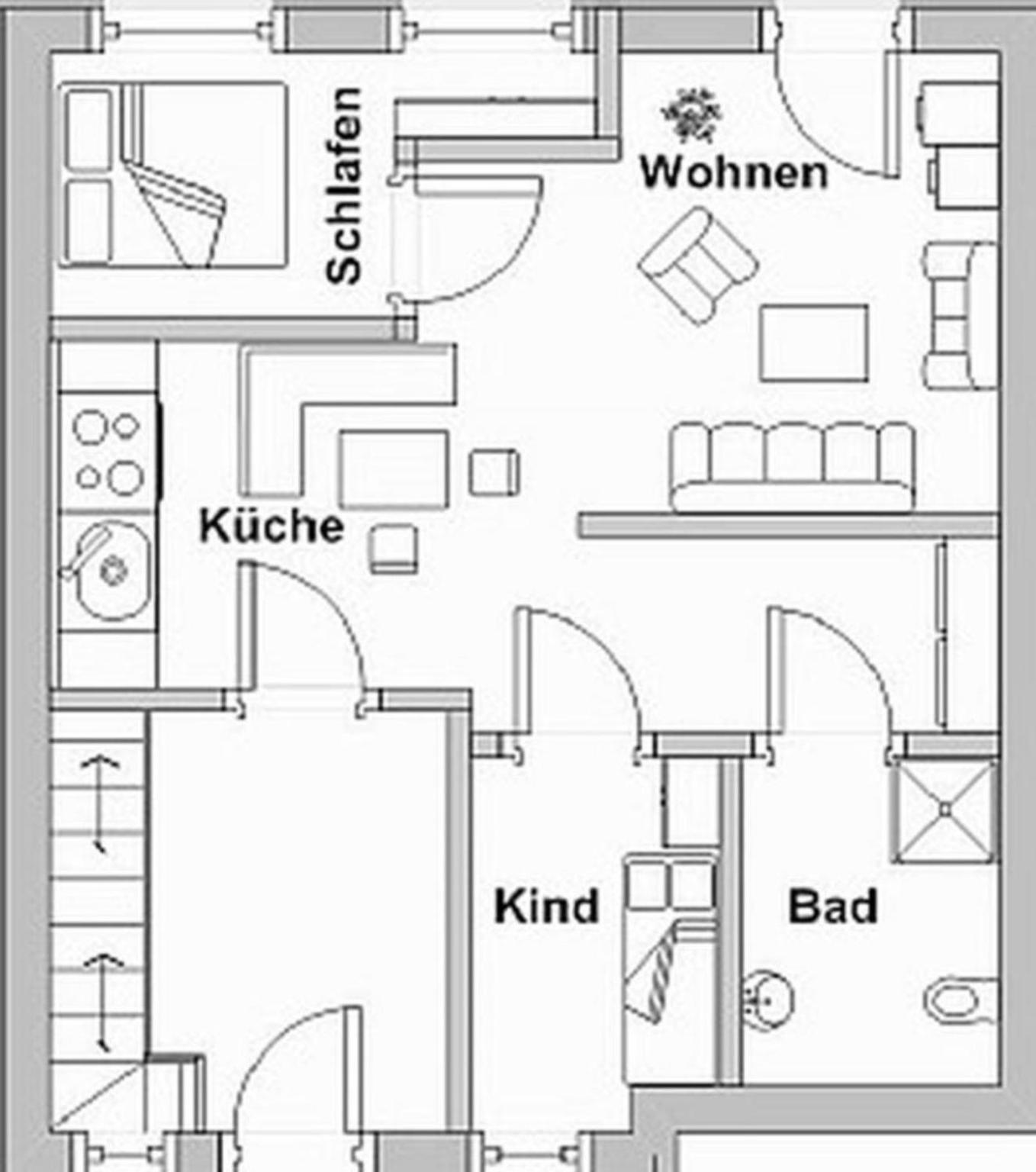 Appartement in Altfunnixsiel mit Garten
