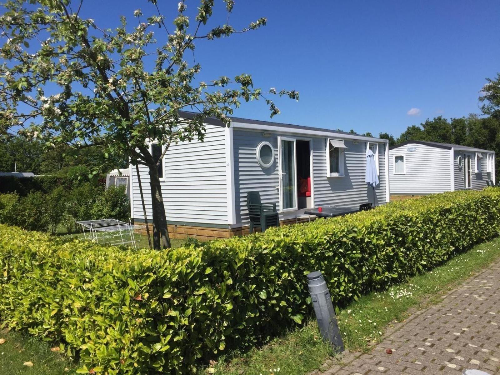 Mobilheim Model 2017 mit Fliessenterrasse für 6 Personen auf dem Campingplatz Scheldeoord in Baarland - Zeeland - Holland